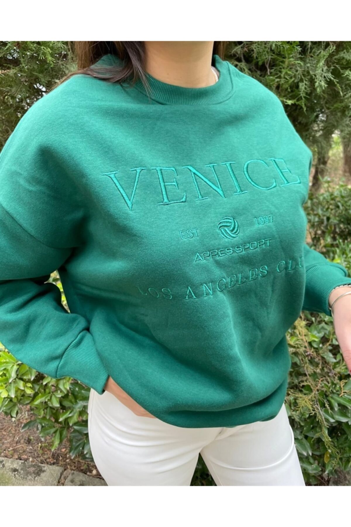 Brand New Venice Yeşil Oversize Sweatshirt