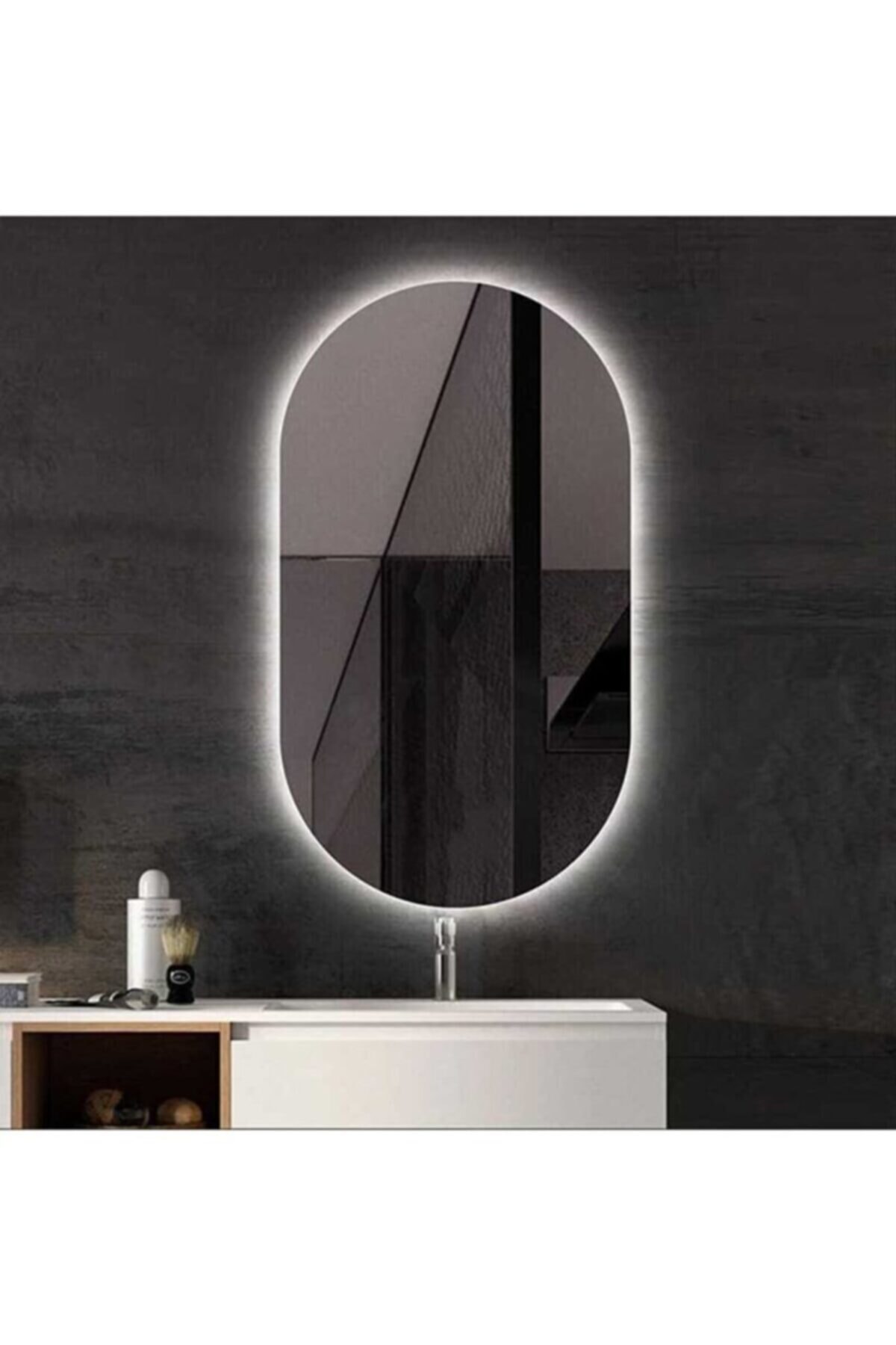 GLOBAL LED MIRROR 70x50 Oval Ledli Banyo Aynası