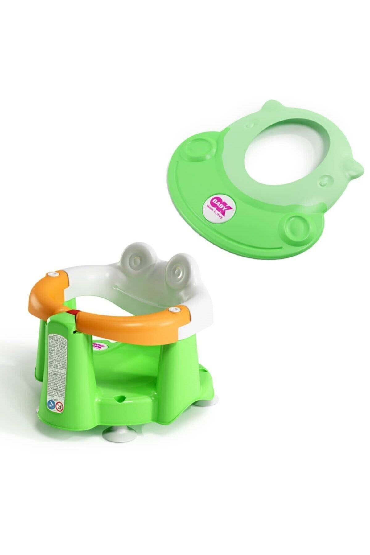 OkBabyy Okbaby Crab Banyo Oturağı & Hippo Banyo Siperliği / Yeşil