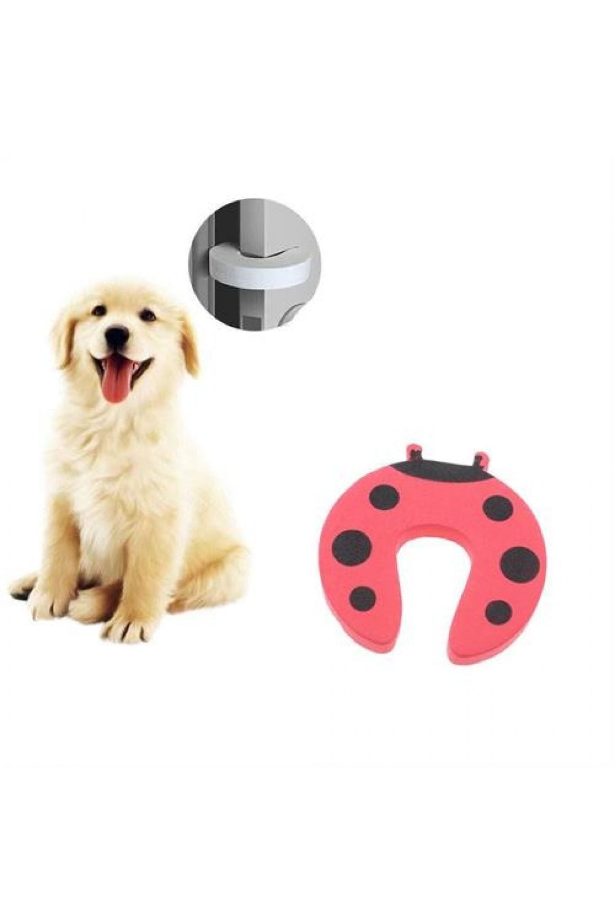NO.8 HOUSE Transformacion Kedi Köpek Için Kapı Kapanma Önleyici Uğur Böceği 715654