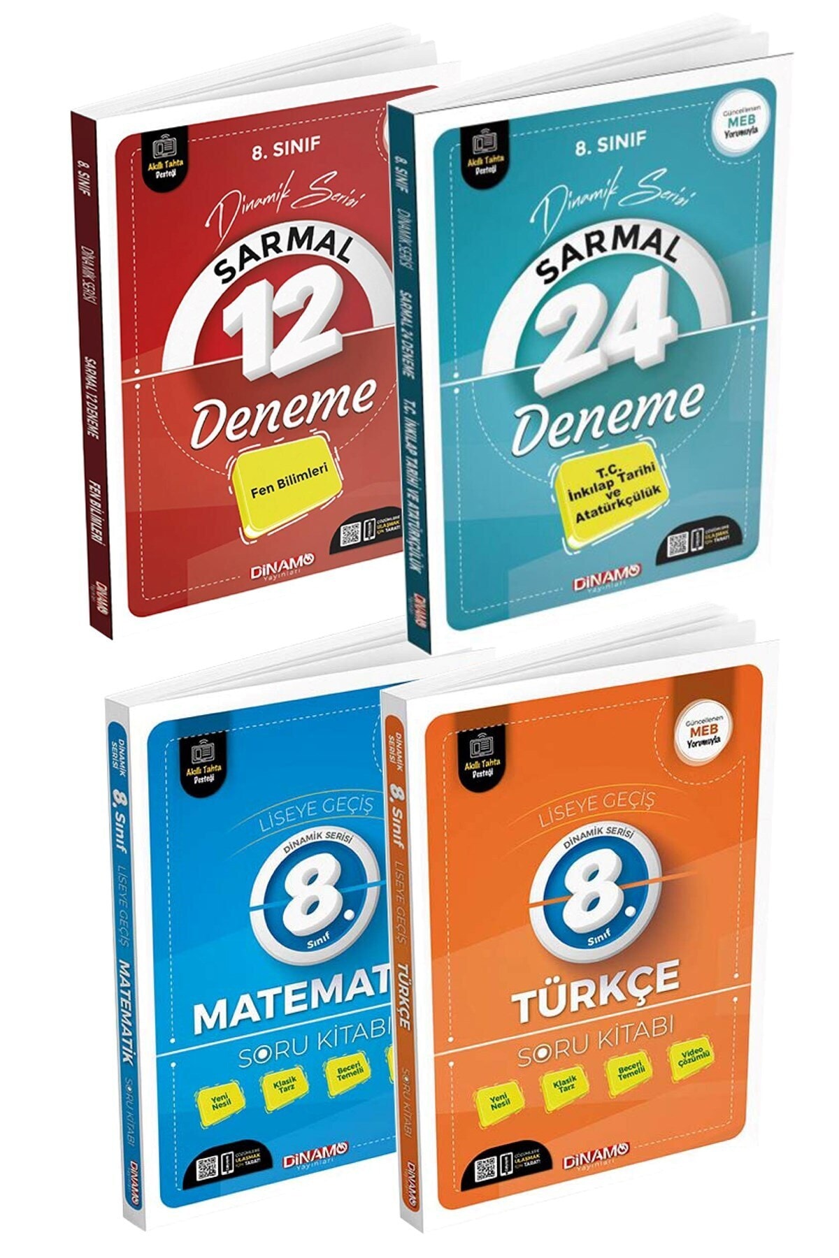 Dinamo Yayınları 2022 8. Sınıf Sarmal Denemeler Ve Soru Bankaları Set 4 Kitap