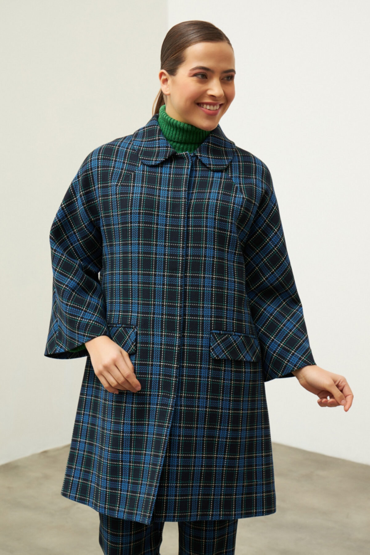 Gusto Ekose Kaftan - Lacivert
