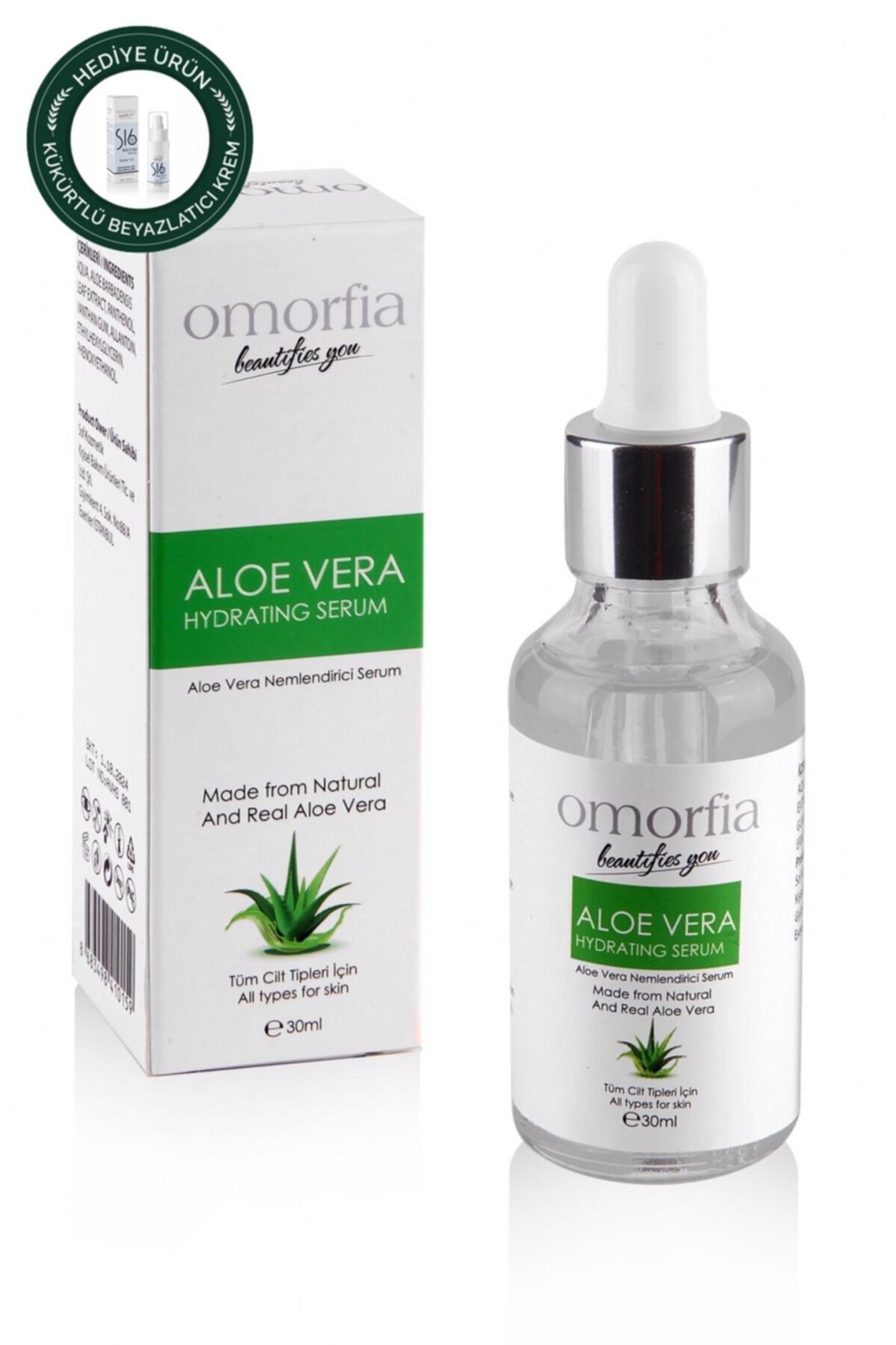 OMORFİA Aloe Vera Nemlendirici Ve Besleyici Cilt Bakım Serumu 30 ml