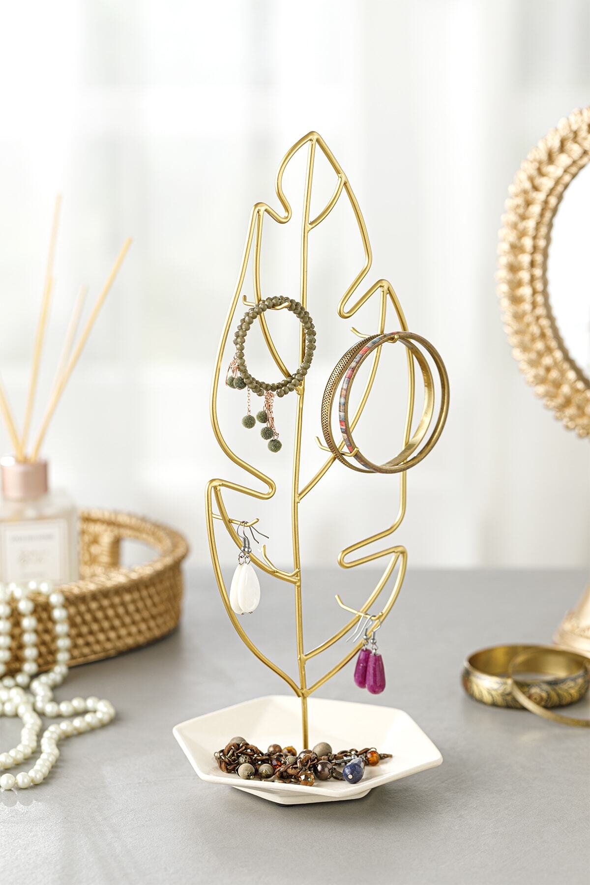 English Home Leafy Takılık 14x12,5x33 Cm Gold