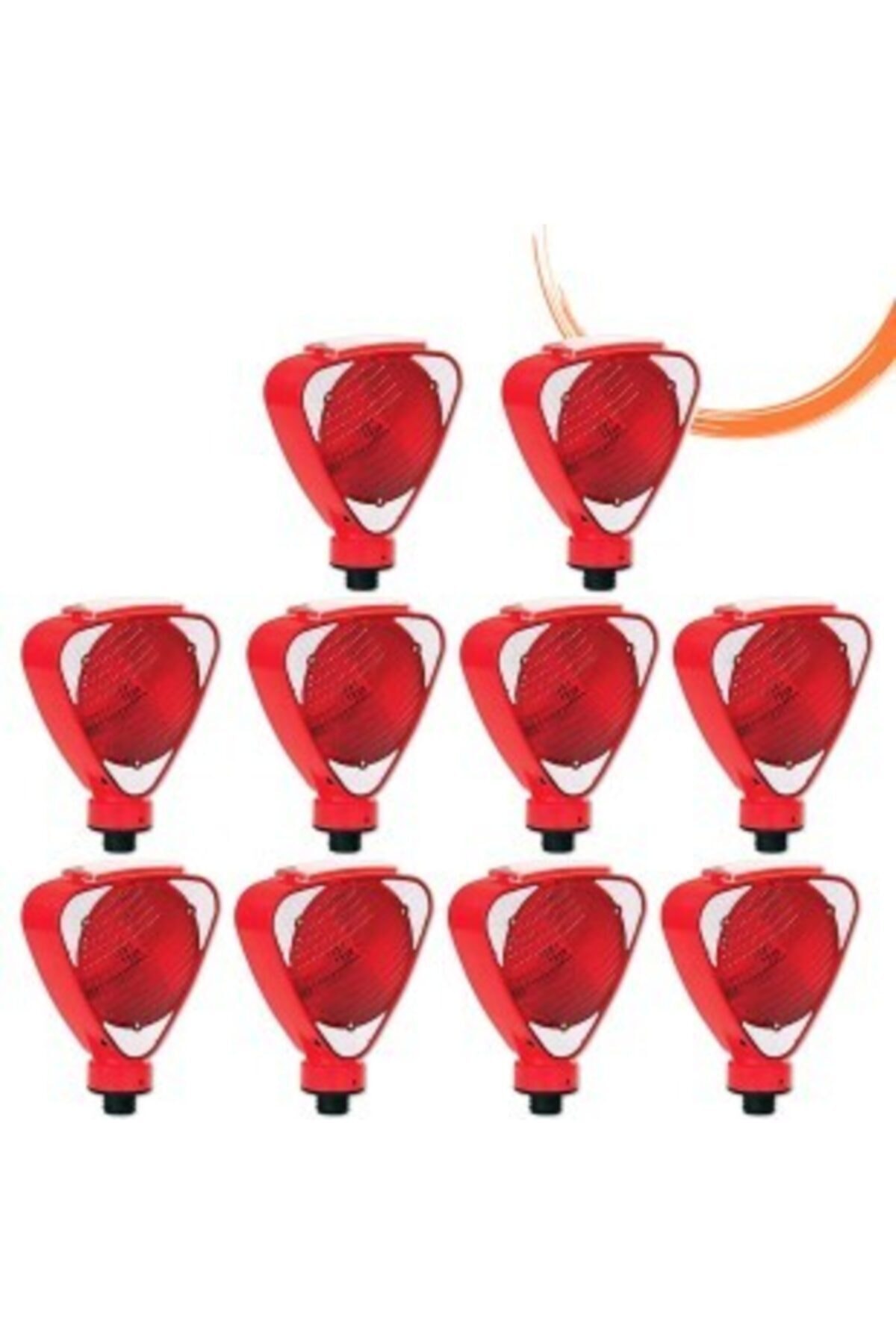Evelux Solar Üçgen Flaşör kırmızı 10 Adet