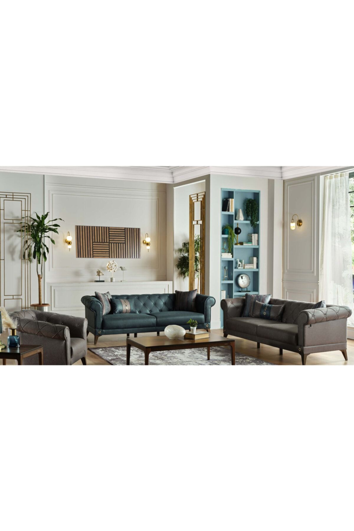 ZETA HOME Ceviz Rengi Acupanel Kendin Tasarla Duvar Paneli 30cm X 30cm - Kendinden Yapışkanlı