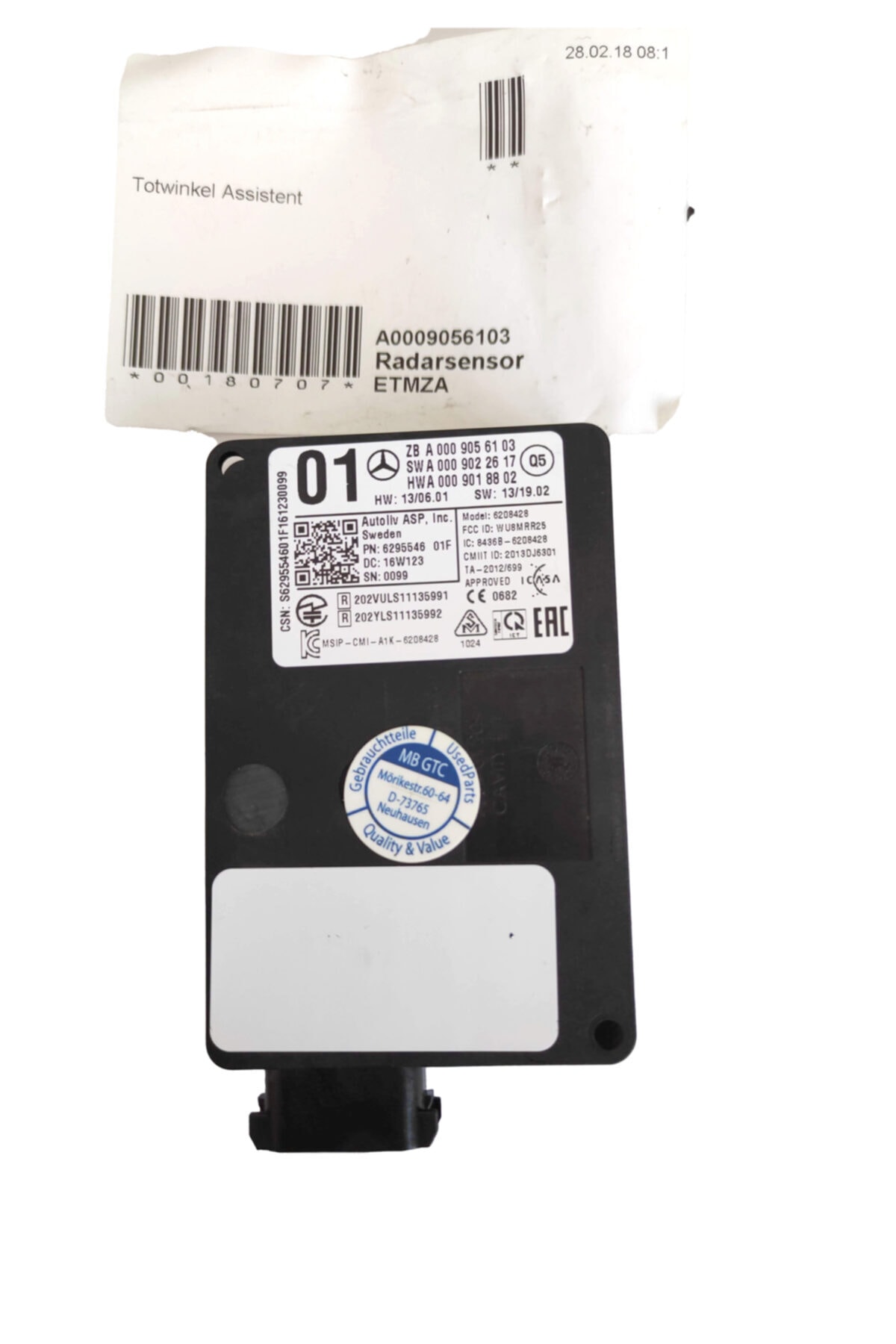 MERCEDES Orjinal 0009056103 Mesafe Sensörü Arka W205-212