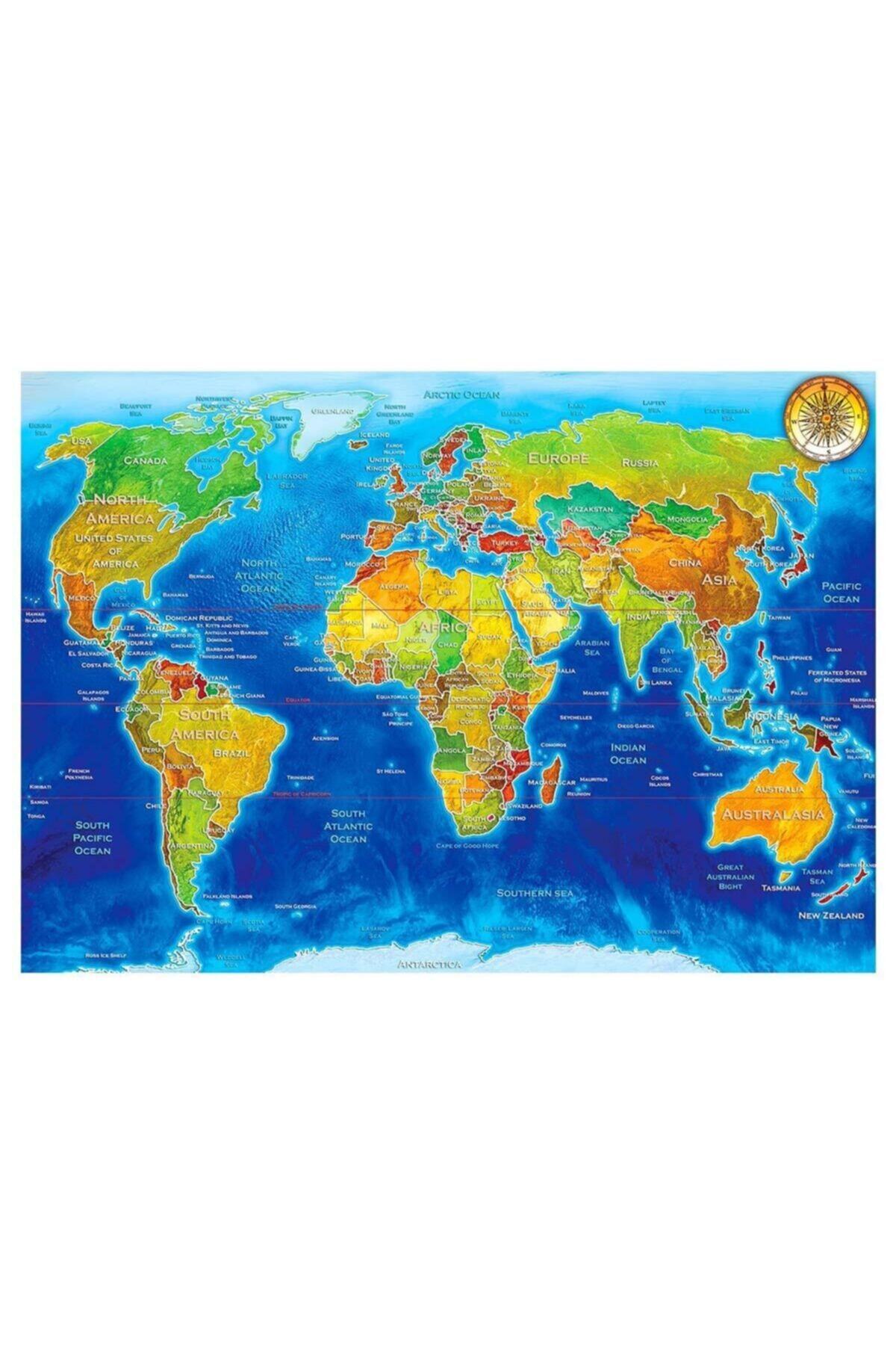 akids Fırsat Ks World Political Map 1500 Parça Puzzle