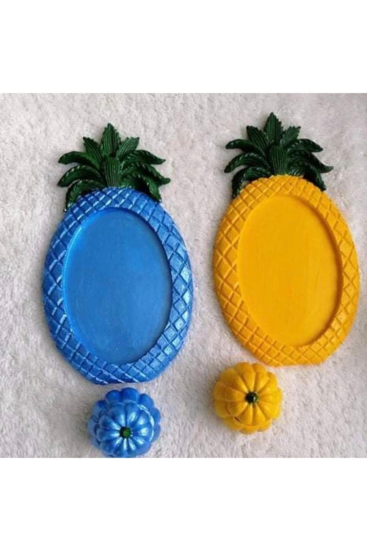 İnci Hobi&Bijuteri Ananas Ve Balkabağı Kahve Yanı Sunumluk 2 Adet Biblo