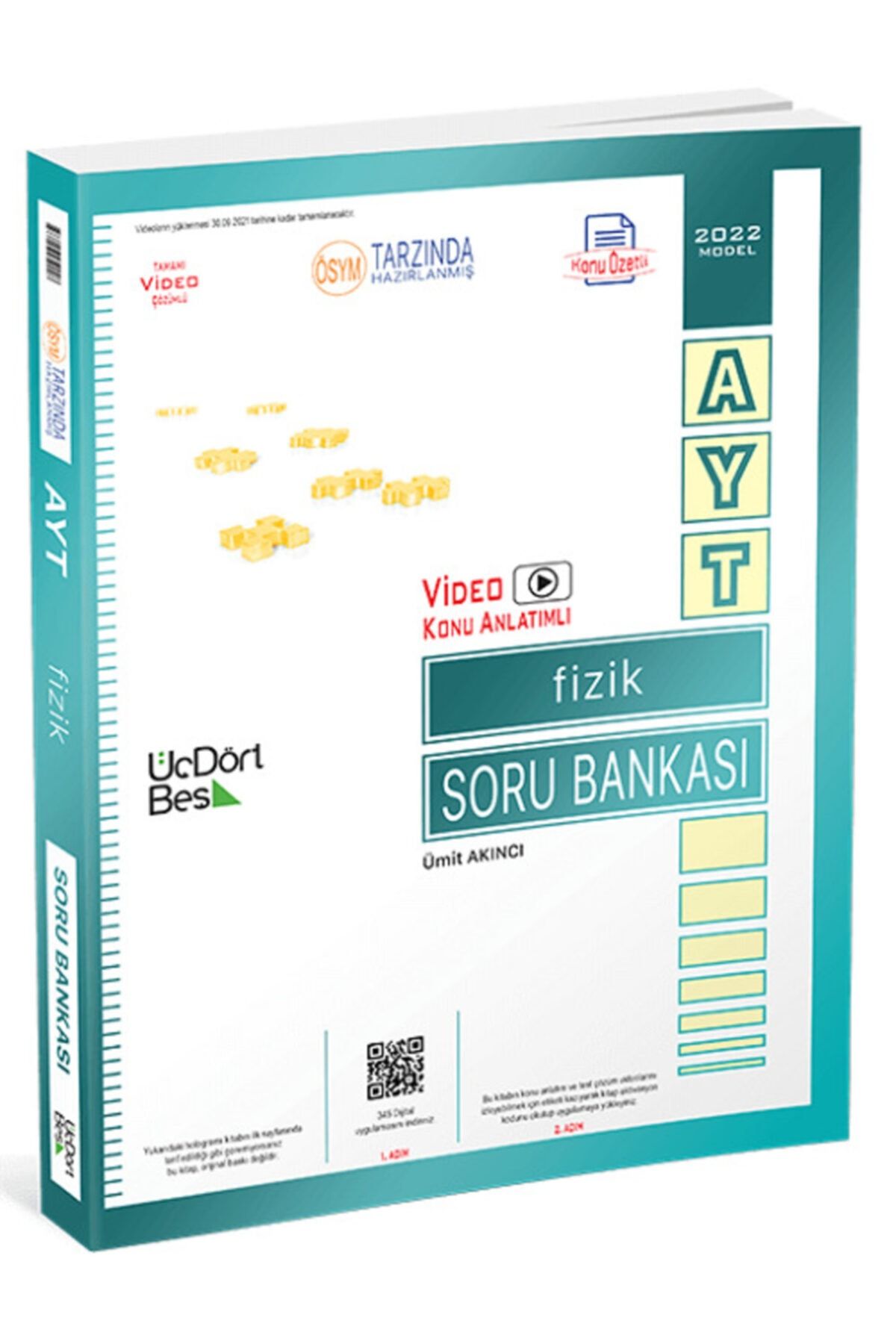 Üç Dört Beş Yayıncılık Ayt Fizik Soru Bankası Yeni Basım