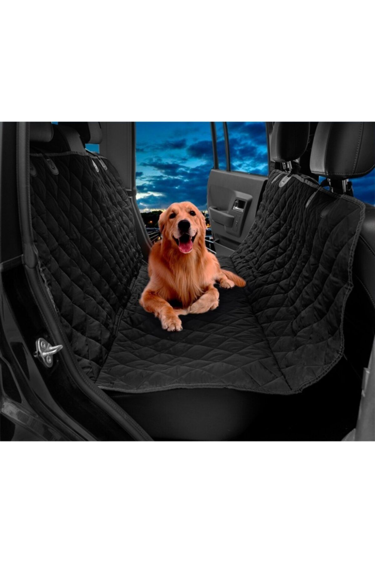 Bernam Butik Araç Arka Koltuk Evcil Hayvan Kedi Köpek Örtüsü Kapitoneli Koltuk Örtüsü