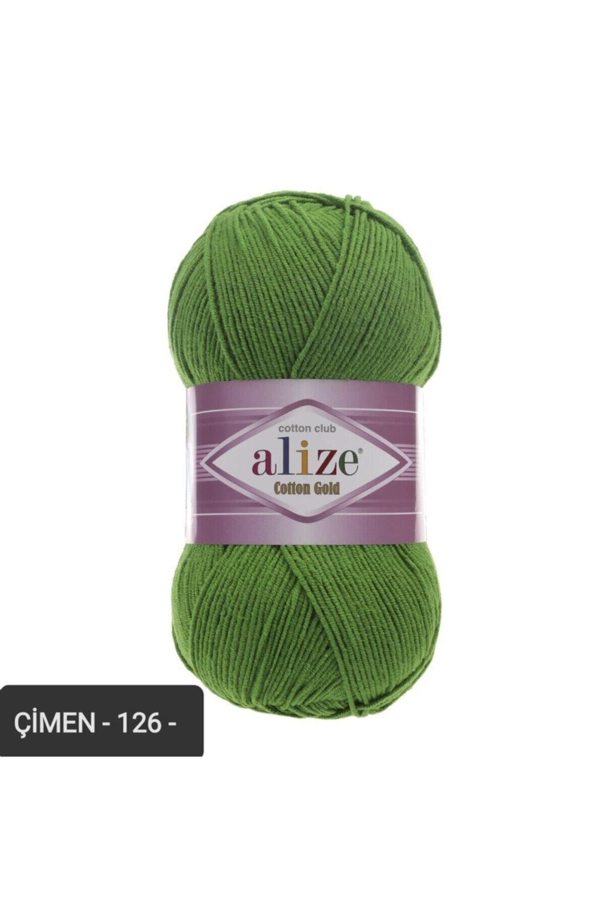 Alize Cotton Gold Amigurumi Ipi 100 Gr El Örgü Ipi Renk Kodu-çimen-126-punc Ipi Pamuk+akrilik