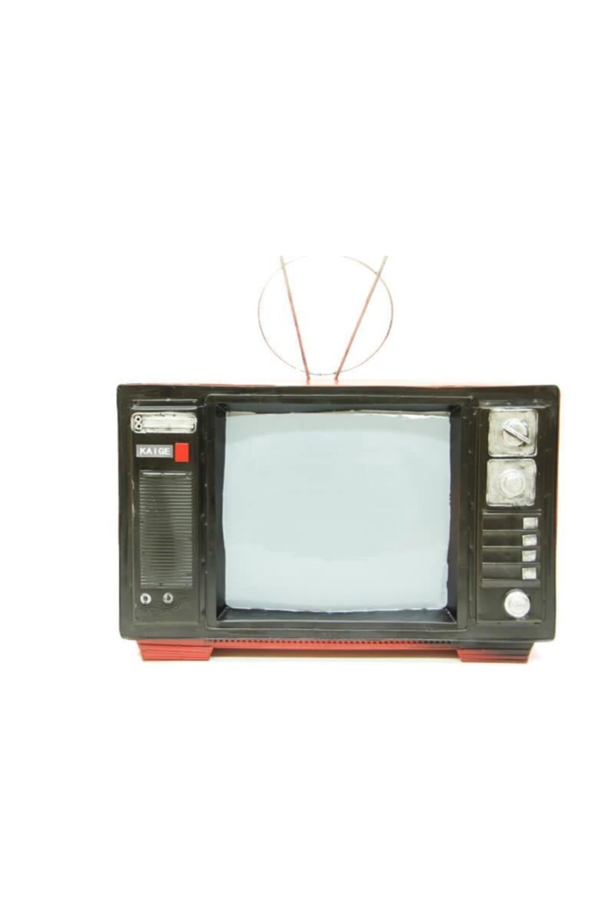 Dreamsshop Televizyon Kırmızı Vintage Biblo Dekoratif Ev Ofis Hediyelik