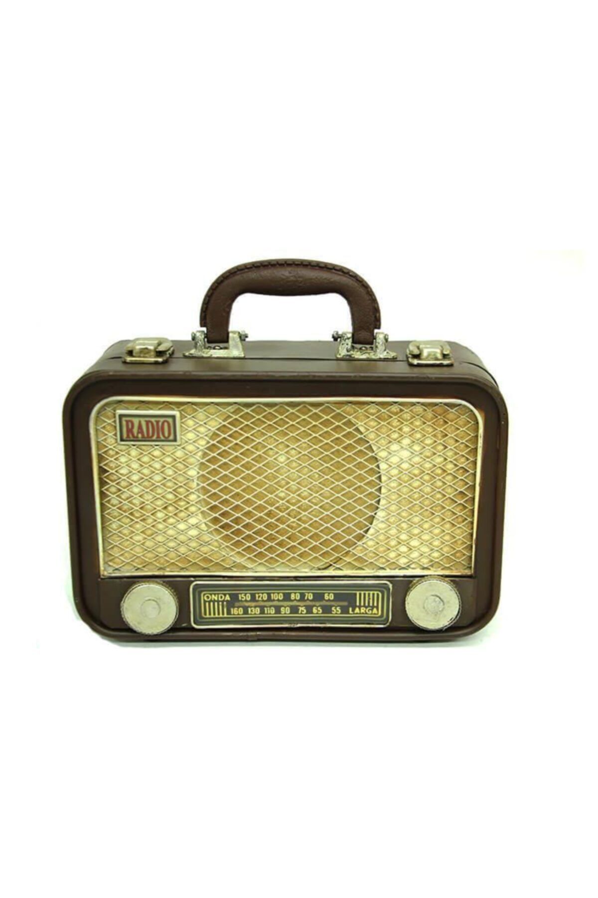 Dreamsshop Dekoratif Metal Radyo Bavul Vintage Dekoratif Hediyelik
