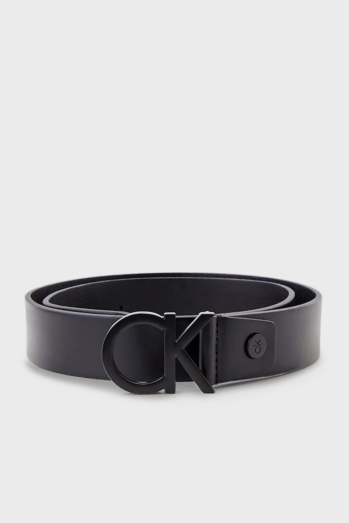 Calvin Klein Logolu % 100 Deri Kemer Erkek Kemer K50k508114 Bax