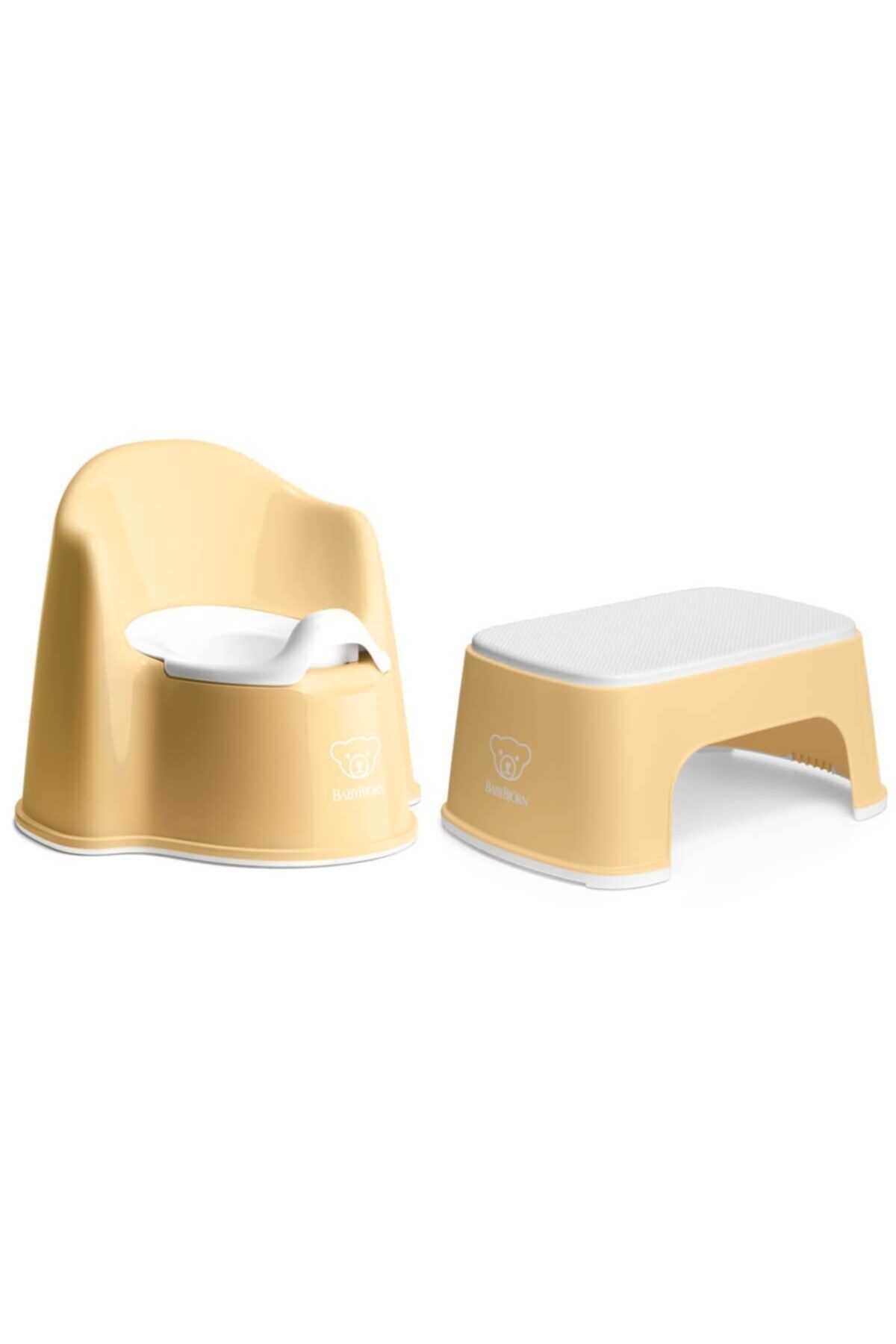 BabyBjörn Eğitici Koltuk Oturak & Safe Step Banyo Basamağı / Powder Yellow