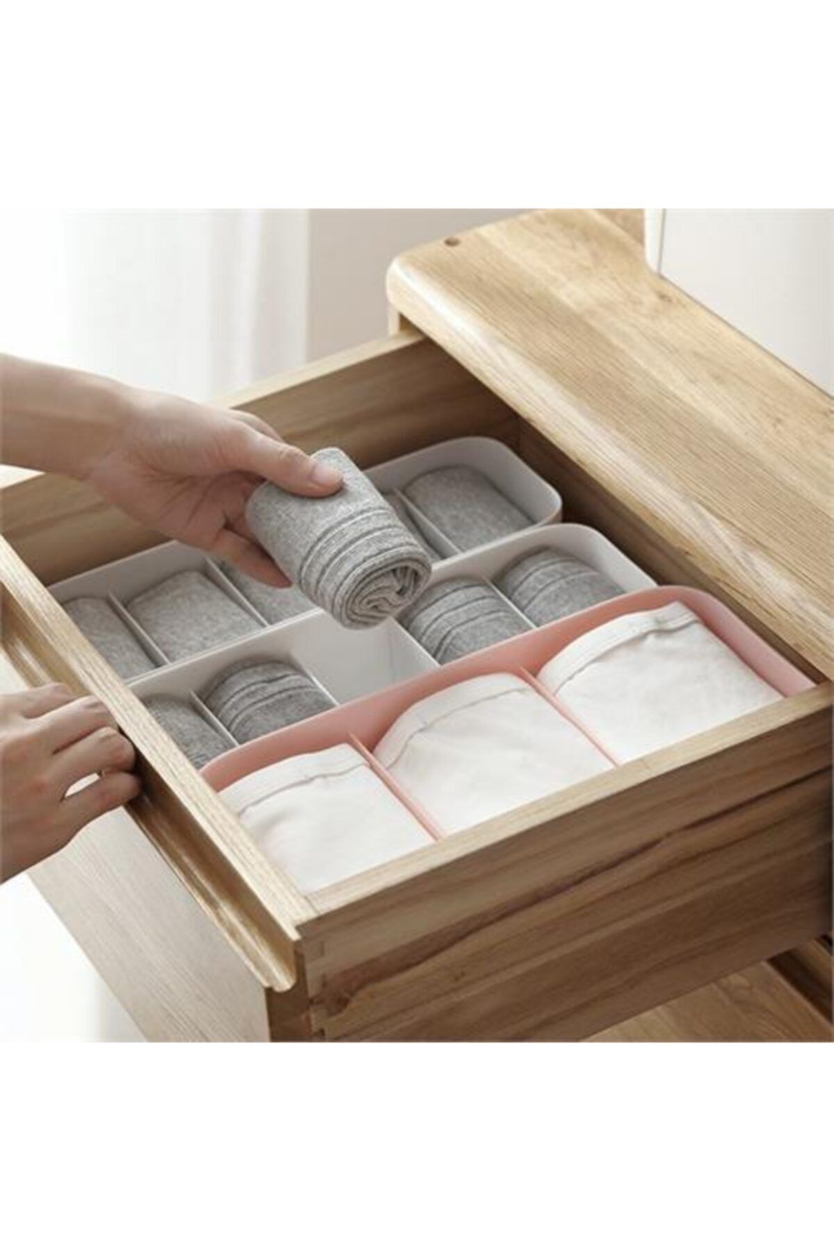HomeCare Wesley 2 Renk Giyim Dolap Organizer Seti 715582