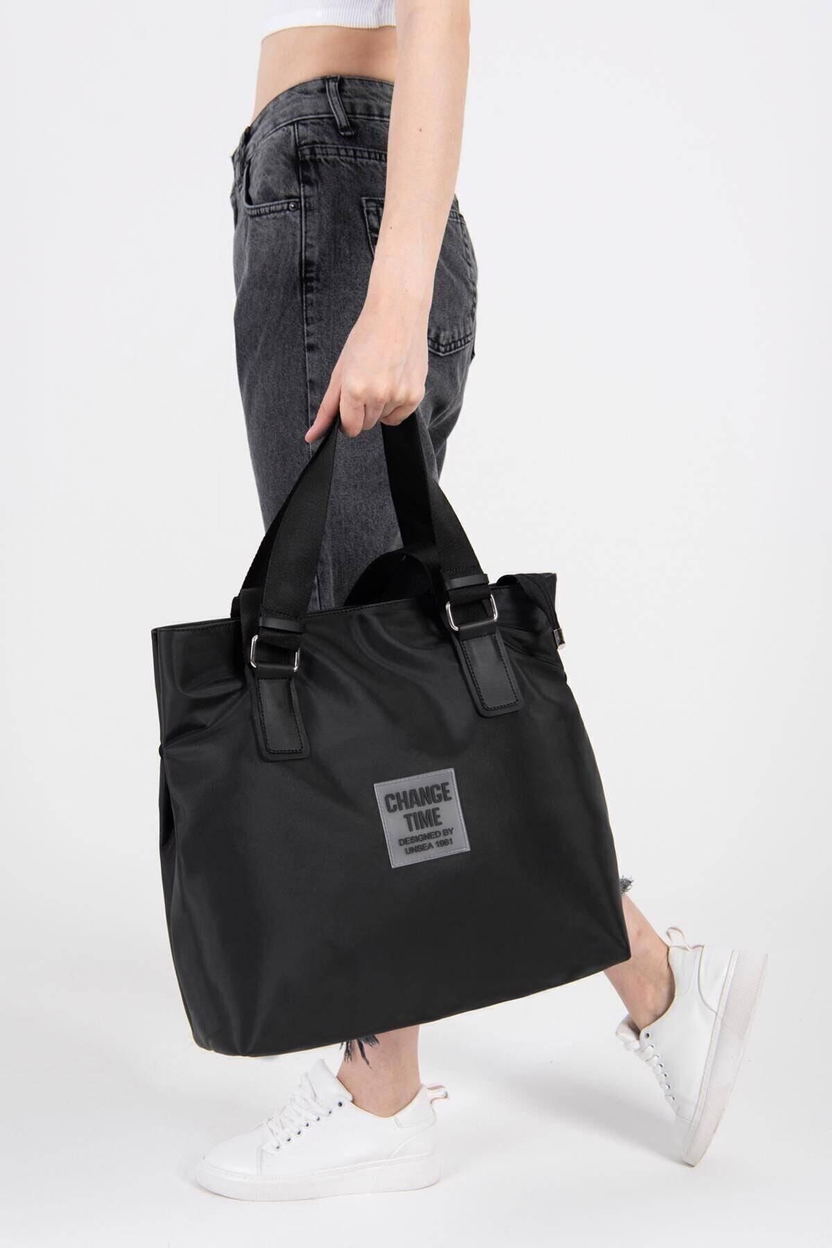 Sista İstanbul Lotus Change Time Pat Detayli Shopper Canta