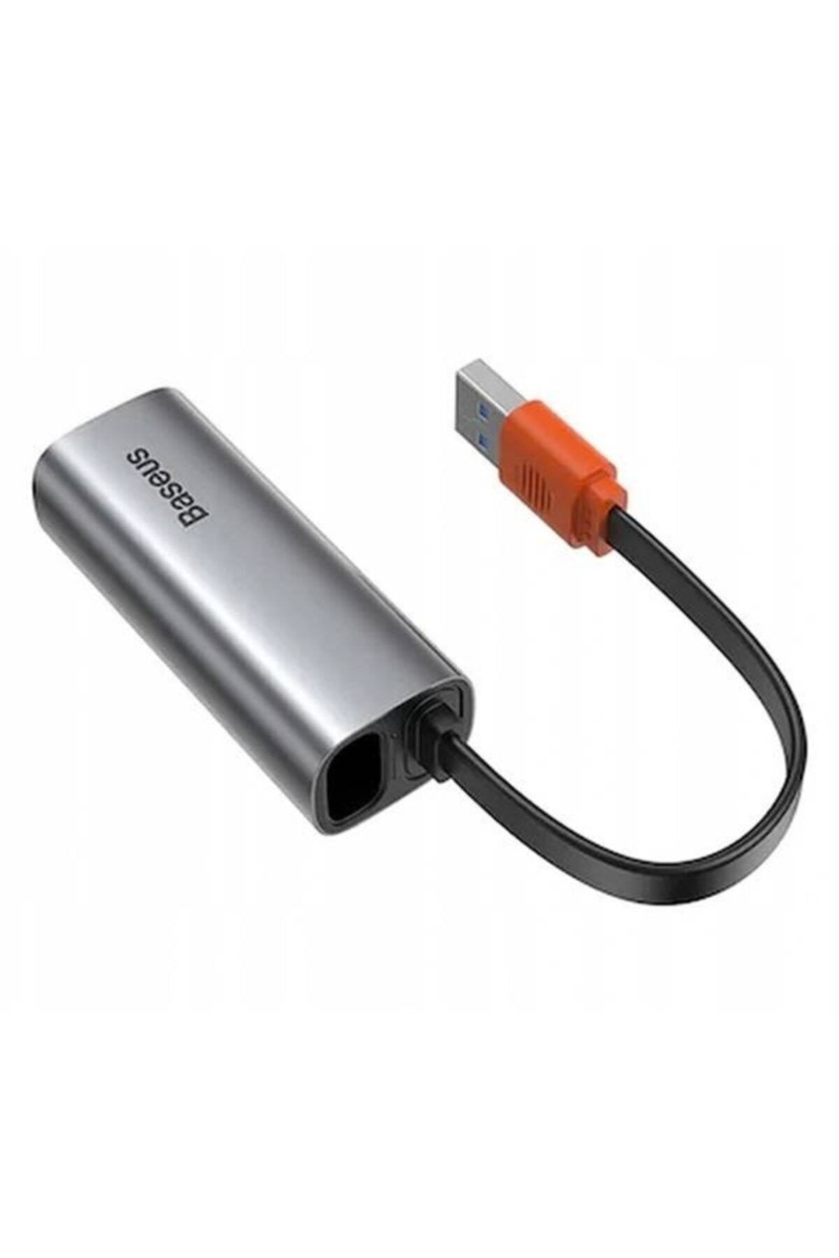 Maf Aksesuar Baseus Steel Cannon Series Usb A Rj45 Lan Ethernet Adaptörü