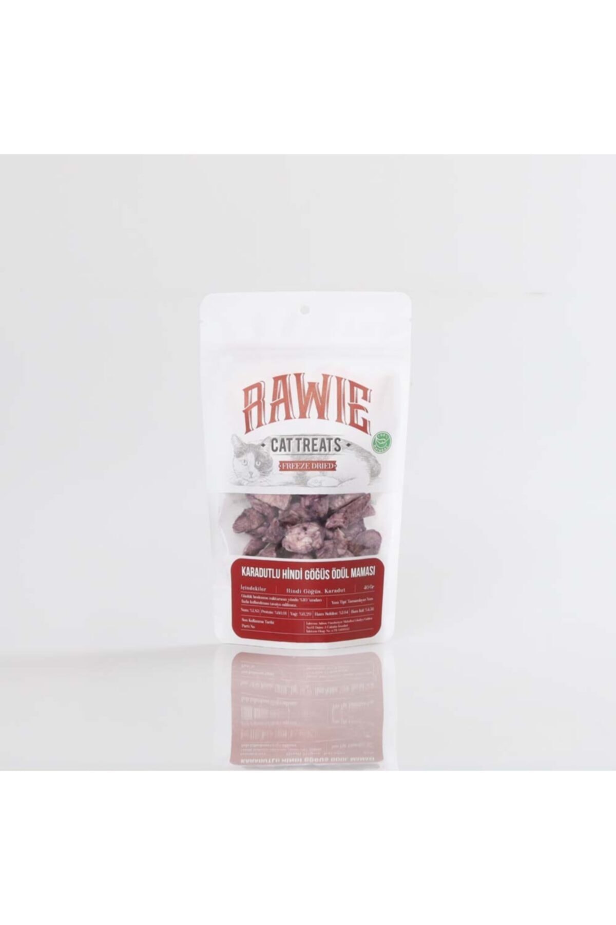 Rawie Freeze Dry Karadutlu Hindi Göğüs - Kedi Ödül Maması