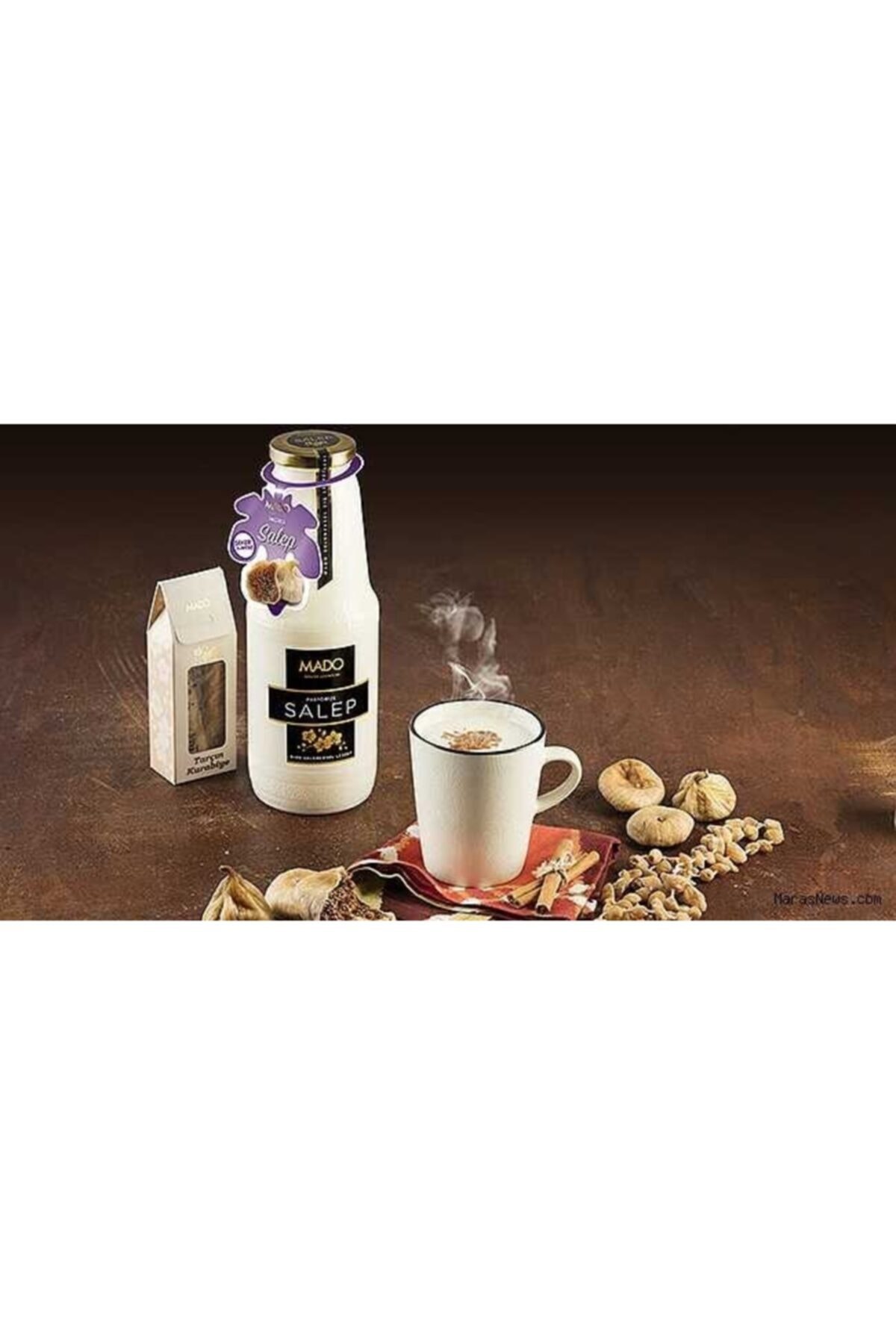 Mado Cam Şişe Hazır Salep (1000 Gr) -sahlep -doğal Salep