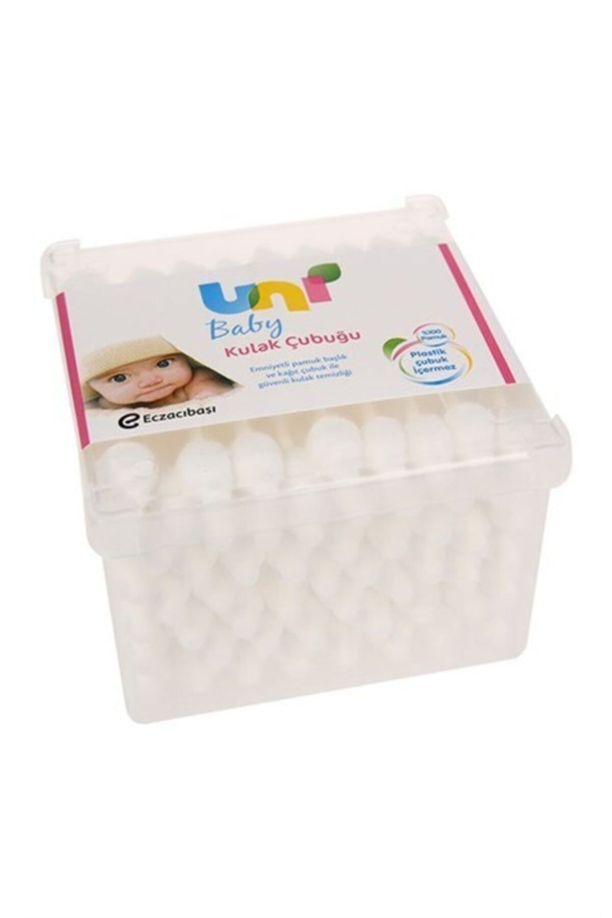 Uni Baby Pamuklu Kulak Çubuğu  Safety Cotton Swabs 56li