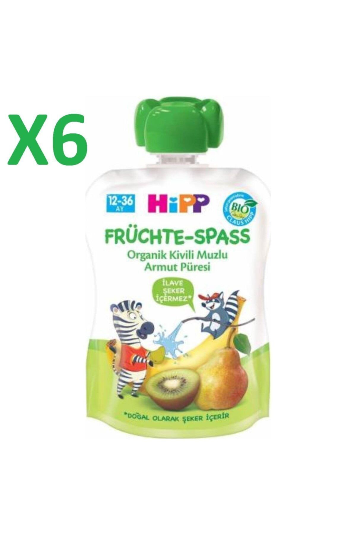 Hipp Organik Kivili Muzlu Armut Püresi 90 Gr 6 Adet
