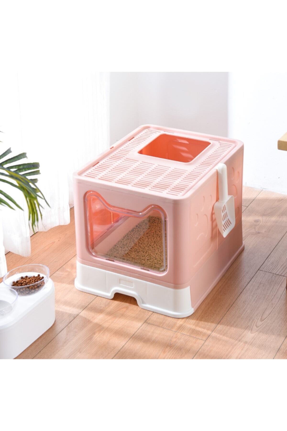 BNC SHOP Mikopet Space Lux Kedi Tuvaleti Pembe