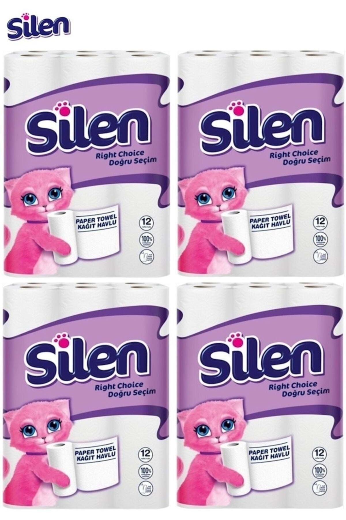 Silen Kağıt Havlu 48 Li Set (4Pk*12) (eczacıbaşı Kalitesiyle)