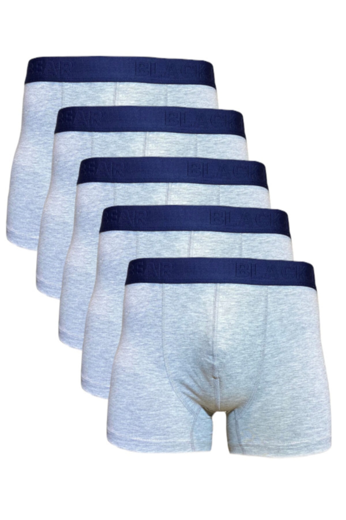 Black Bear Erkek Boxer Likralı 5'li Gri