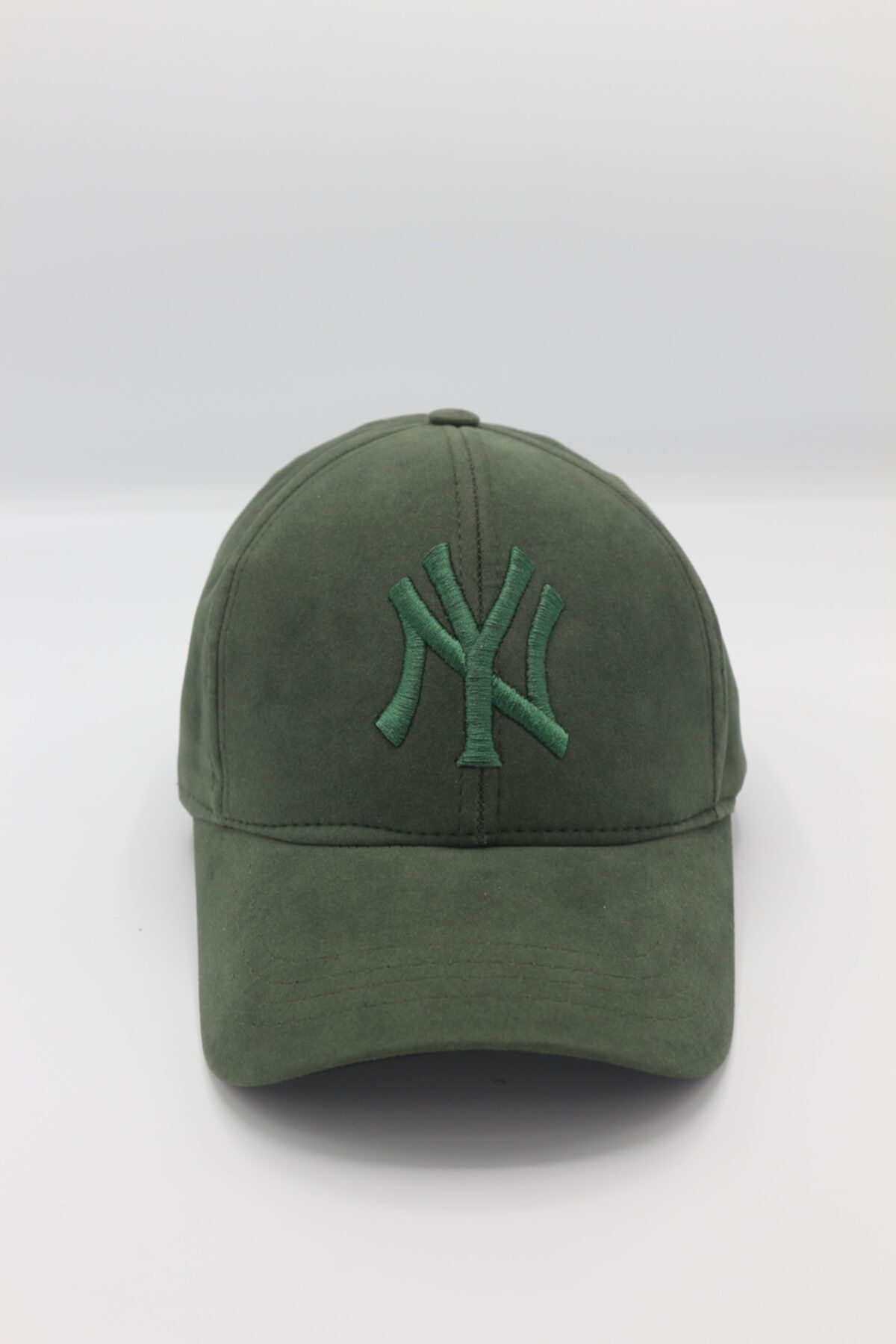 DEĞİŞİM AKSESUAR Unisex Yeşil Süet Ny New York Şapka