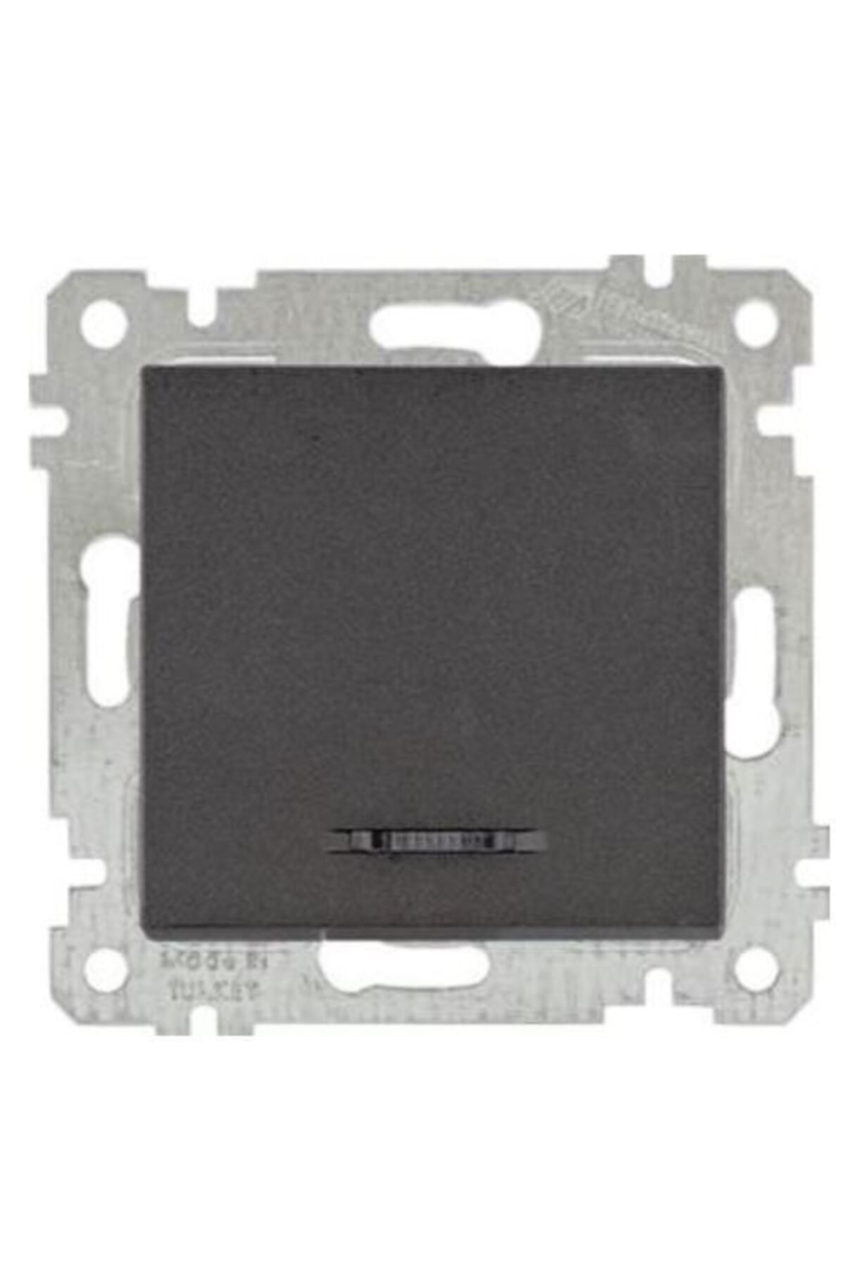 Mutlusan Rita Mek+tuş Işıklı Anahtar (220v) (vidalı) Siyah