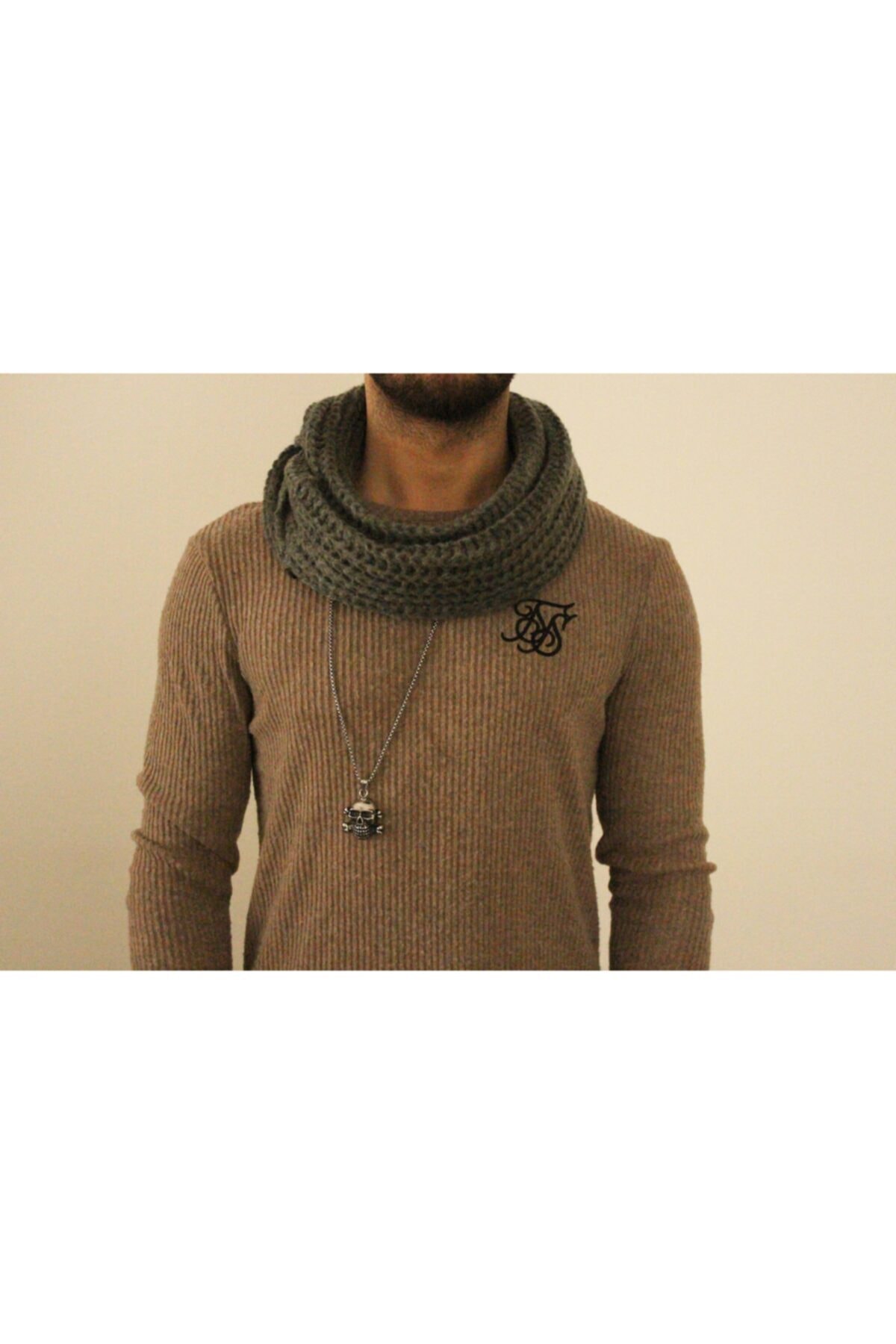 Boldy Boyunluk Atkı Örme Boyunluk Triko Boyunluk Örgü Boyunluk  Atkı Unisex Atkı Boyunluk