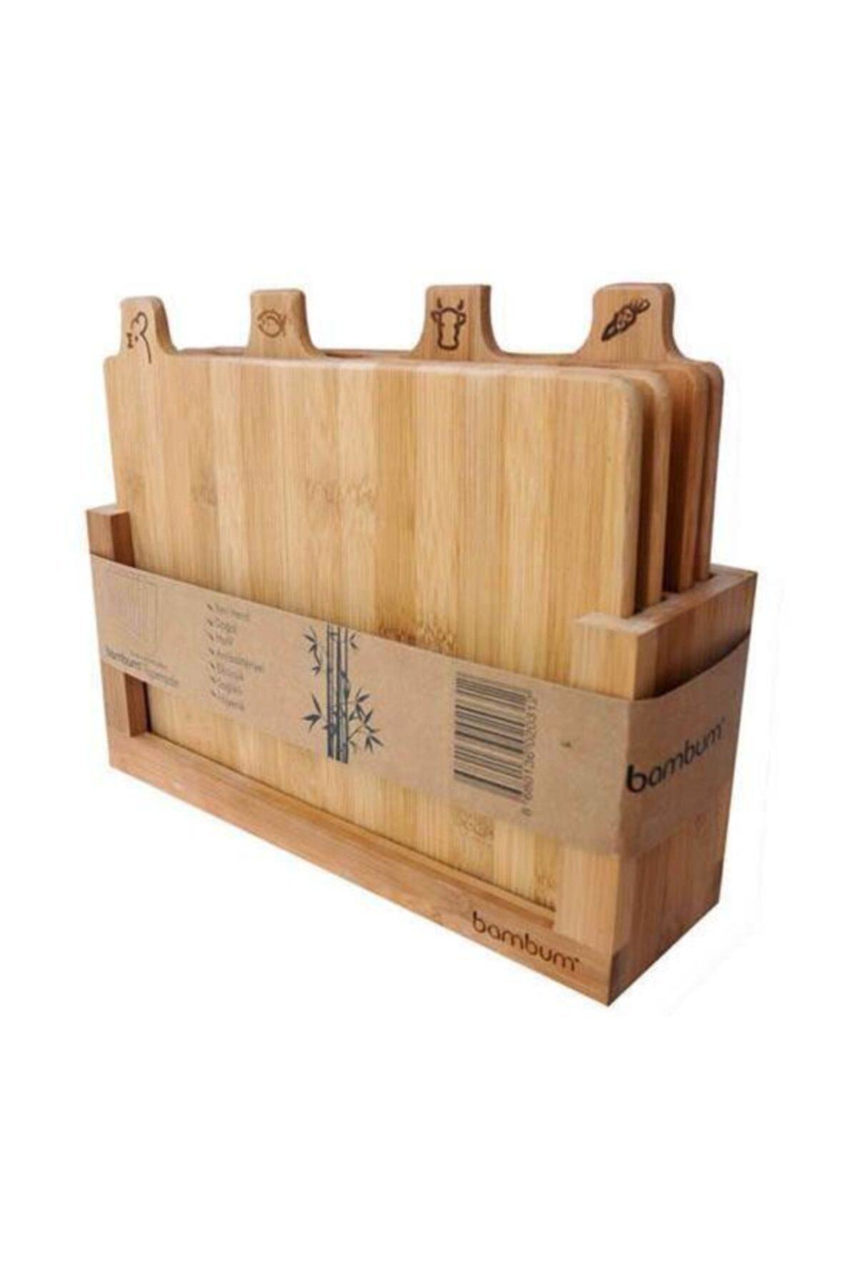 Bambum Bkt401 Tapenade 4lü Kesme Tahtası
