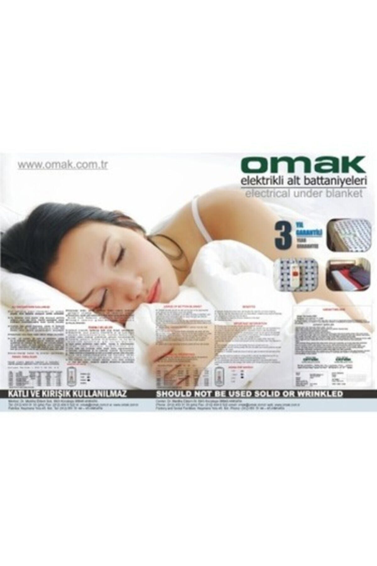 OMAK Çift Kişilik Elektrikli Battaniye 120 X 150 cm