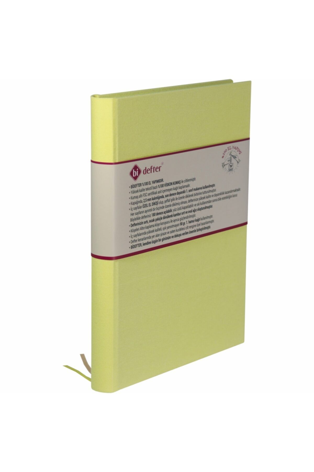 BİDEFTER Özel Viskon Kumaş Ciltleme - %100 El Yapımı, El Dikişi \