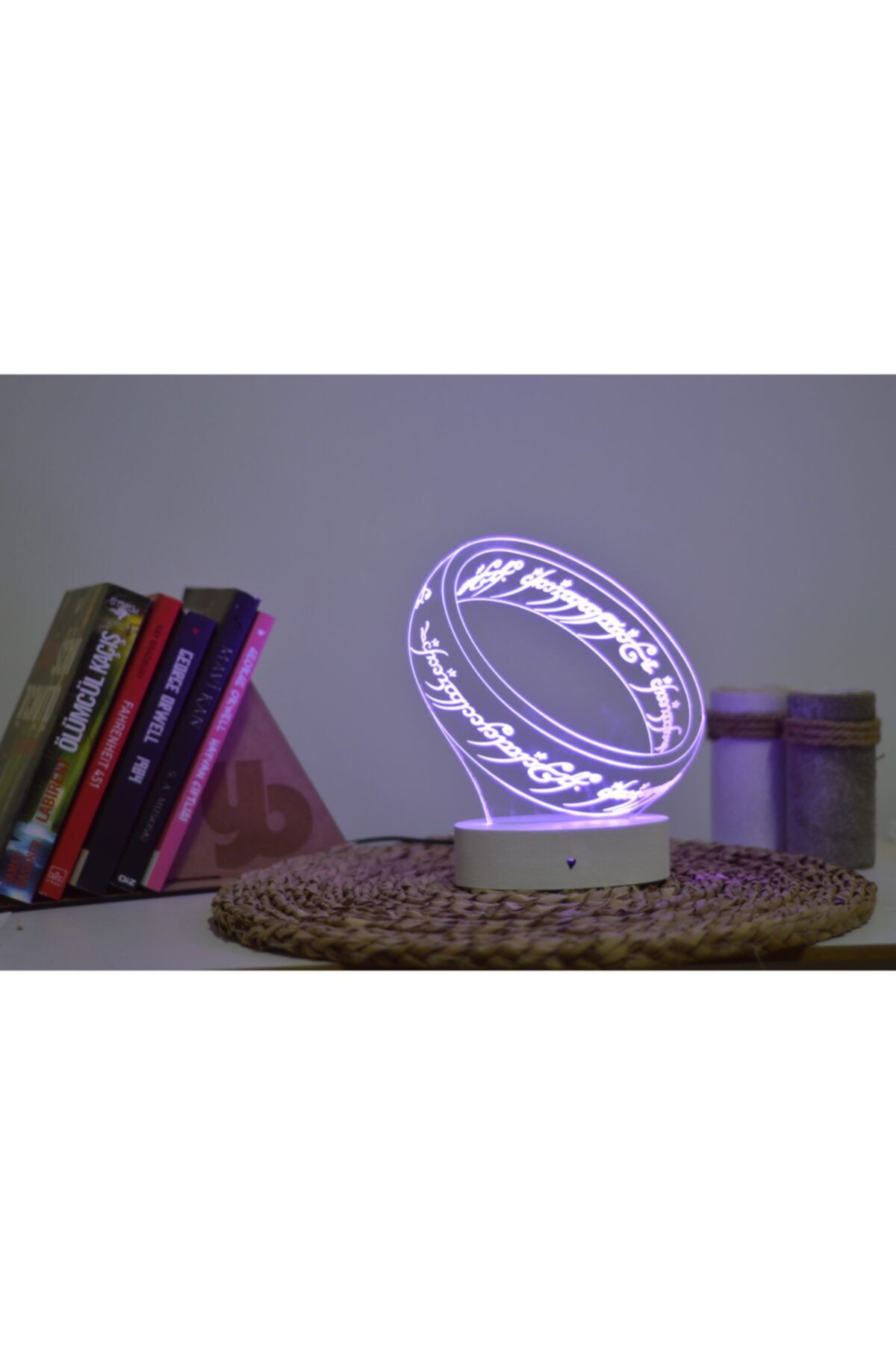 Yubi Design Ring, Lord Of The Rings - 3 Boyutlu Dekoratif Gece Lambası 3d