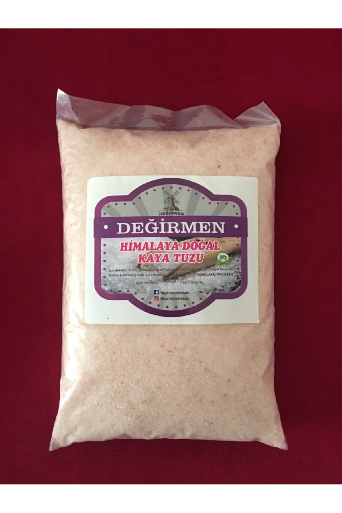 tuzdiyarim Himalaya Kaya Tuzu (ÖĞÜTÜLMÜŞ) 1 Kg.