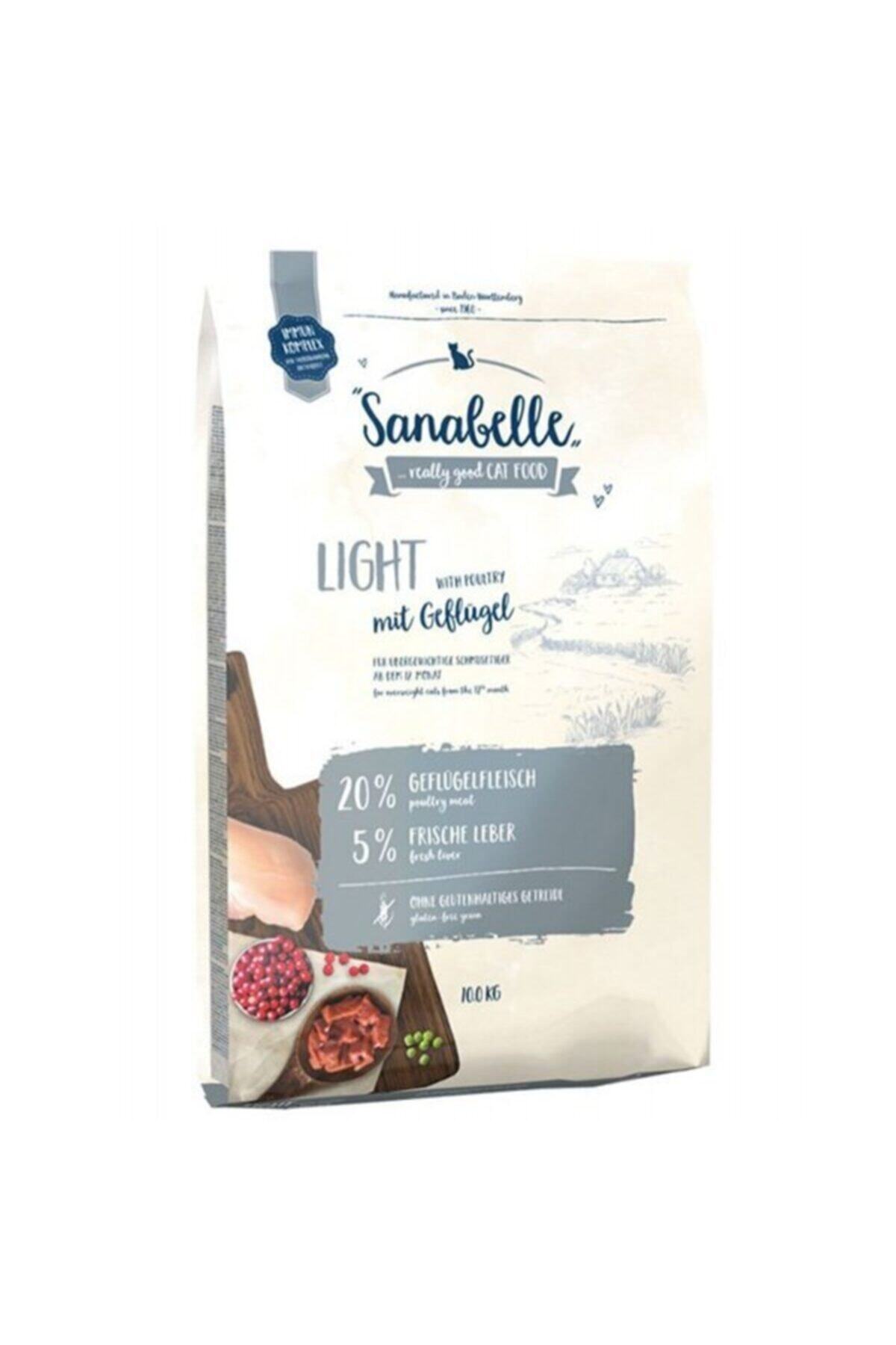 Sanabelle Lıght Wıth Kümes Hayvanlı Ve Ciğerli Glutensiz Kilolu Yetişkin Kedi Maması 10 Kg