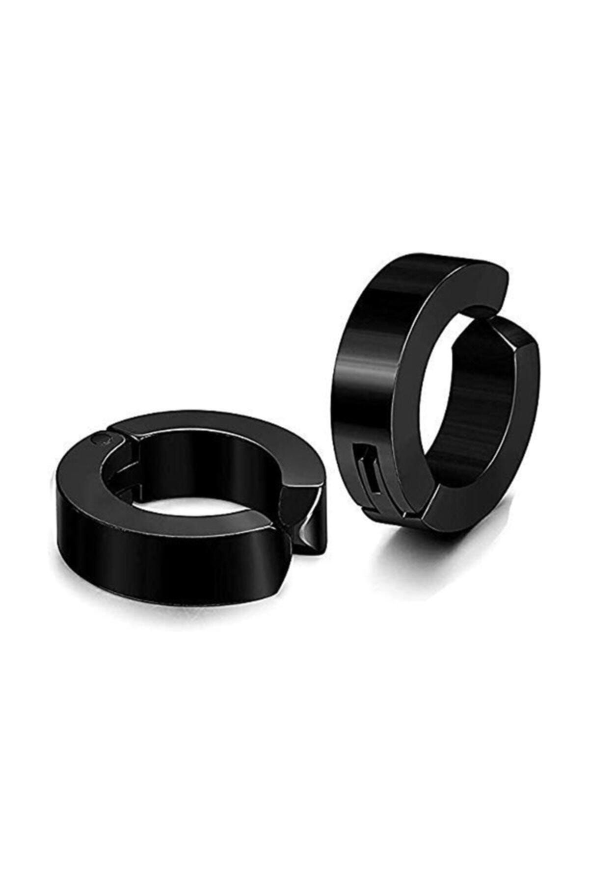 buaksesuar Sıkıştırmalı Deliksiz Kulaklar Için Çelik Küpe Erkek-kadın Unisex Küpe
