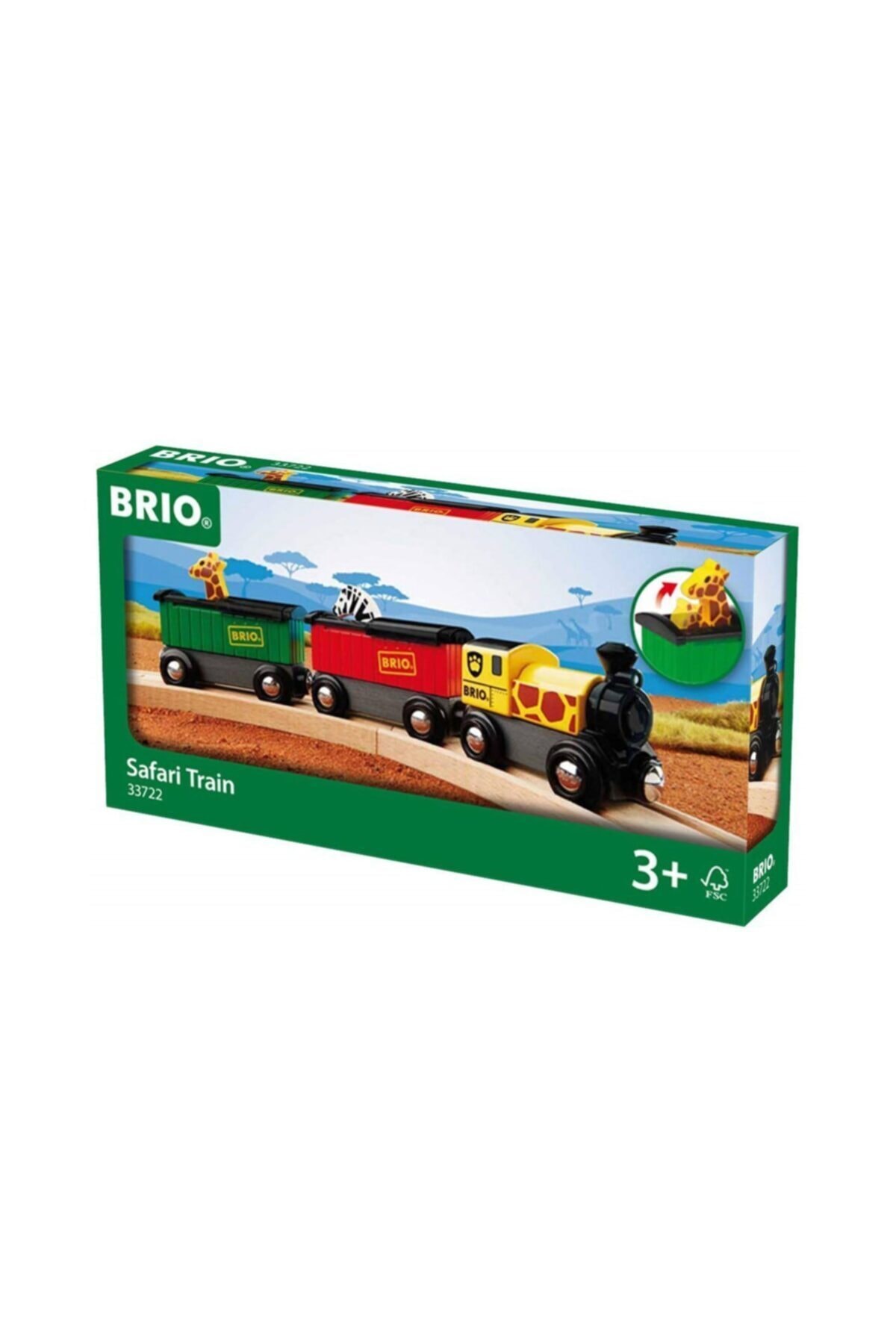 Brio Tee 33722 Brio, Safari Treni, +3 Yaş