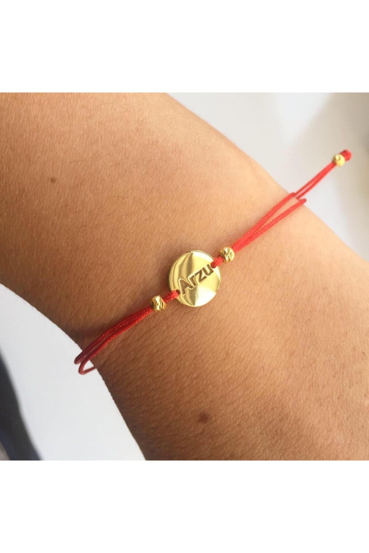 simurg jewellery Kırmızı Ipli Gümüş Bileklik