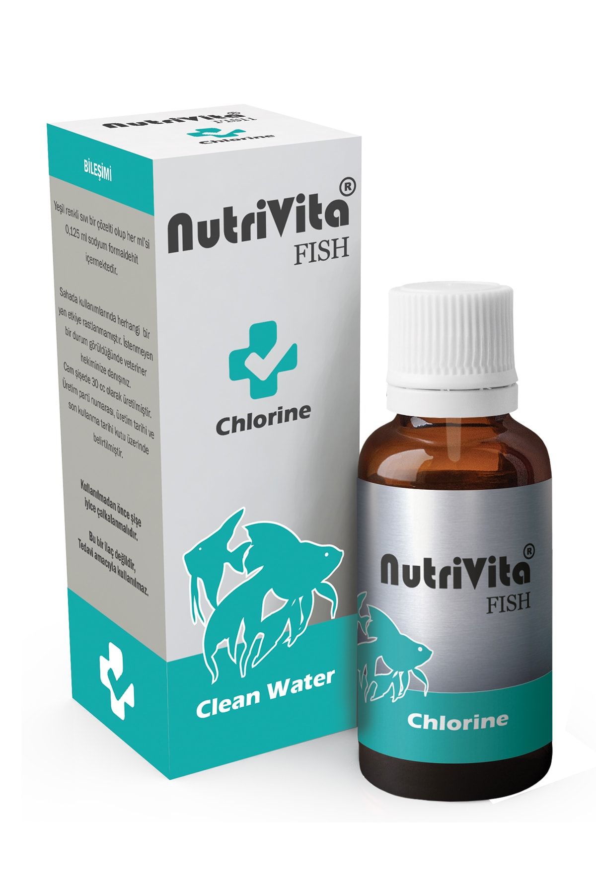 NutriVita Chlorine Balık Akvaryum Klor Giderici 30 Cc