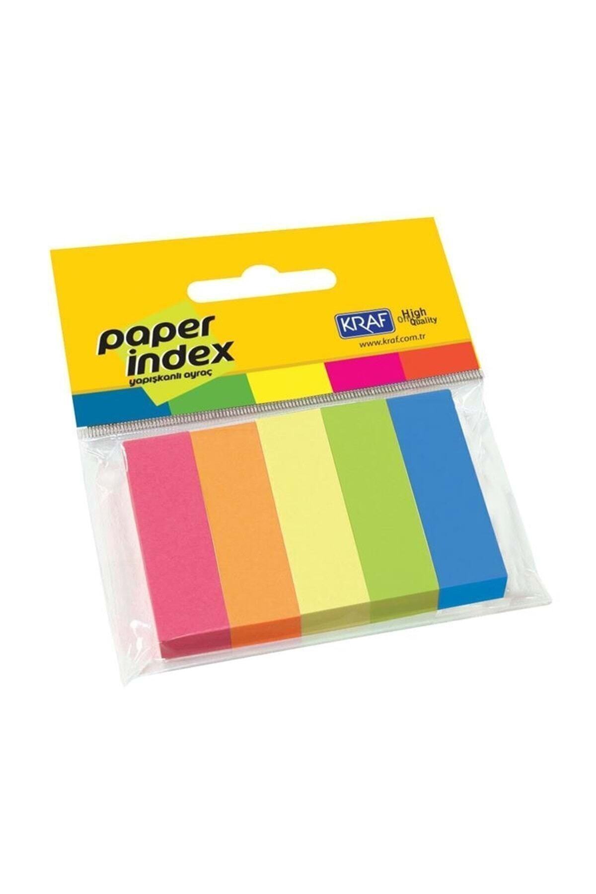 KRAF Index Kağıt 15x50 Mm 100 Yaprak 5 Renk Index