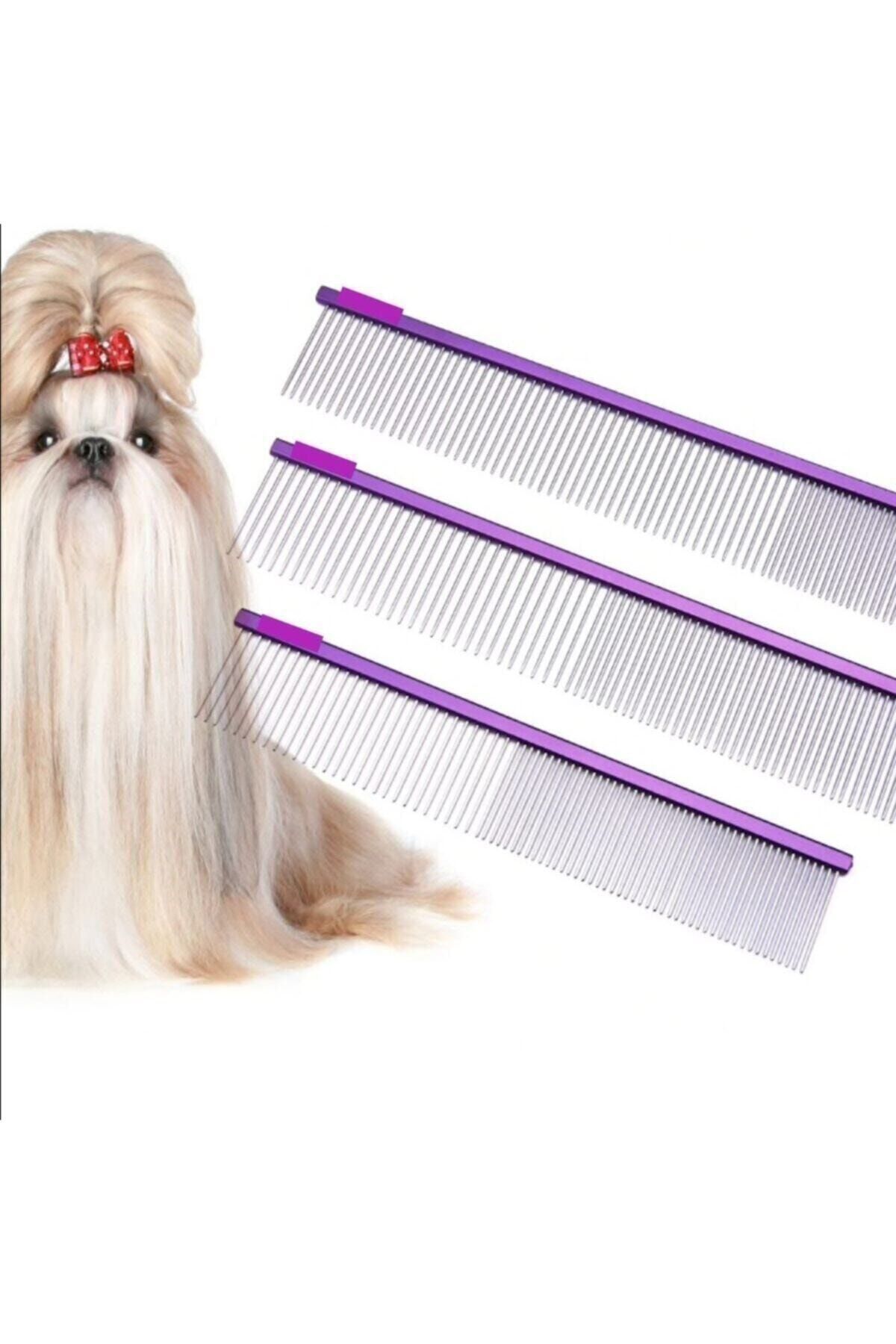 Universal Parlak Metal Köpek Tarağı Renkli Pet Köpek Pire Tımar Tarağı Köpek Tüyü Tarama