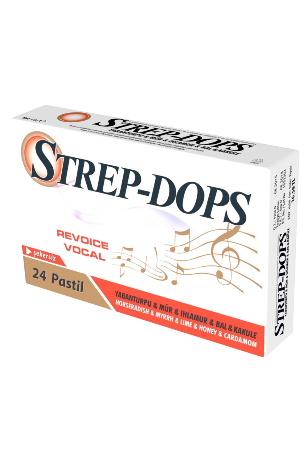 STREPDOPS Yabanturpu & Mür & Ihlamur & Bal & Kakule 24 Pastil