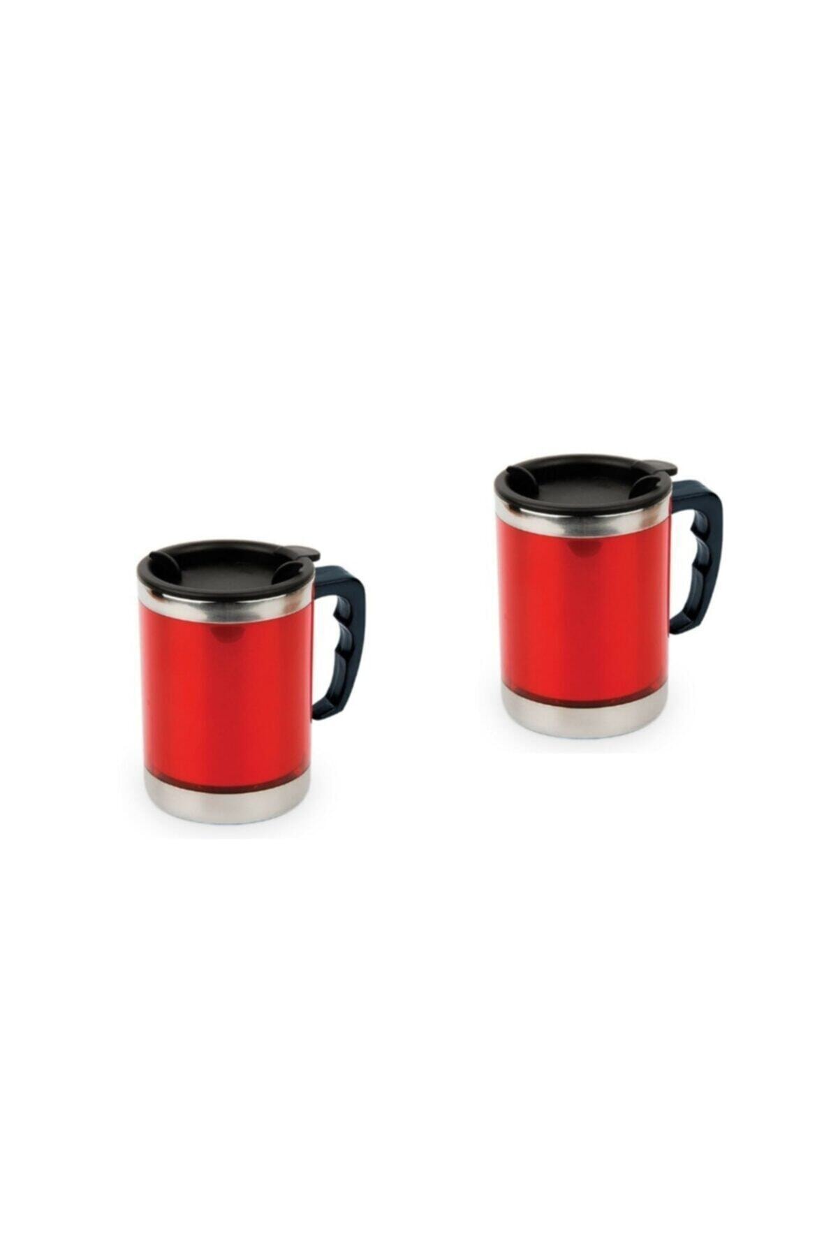 Torba Home Lüks Termos Kupa Bardak 400ml 2'li Kırmızı