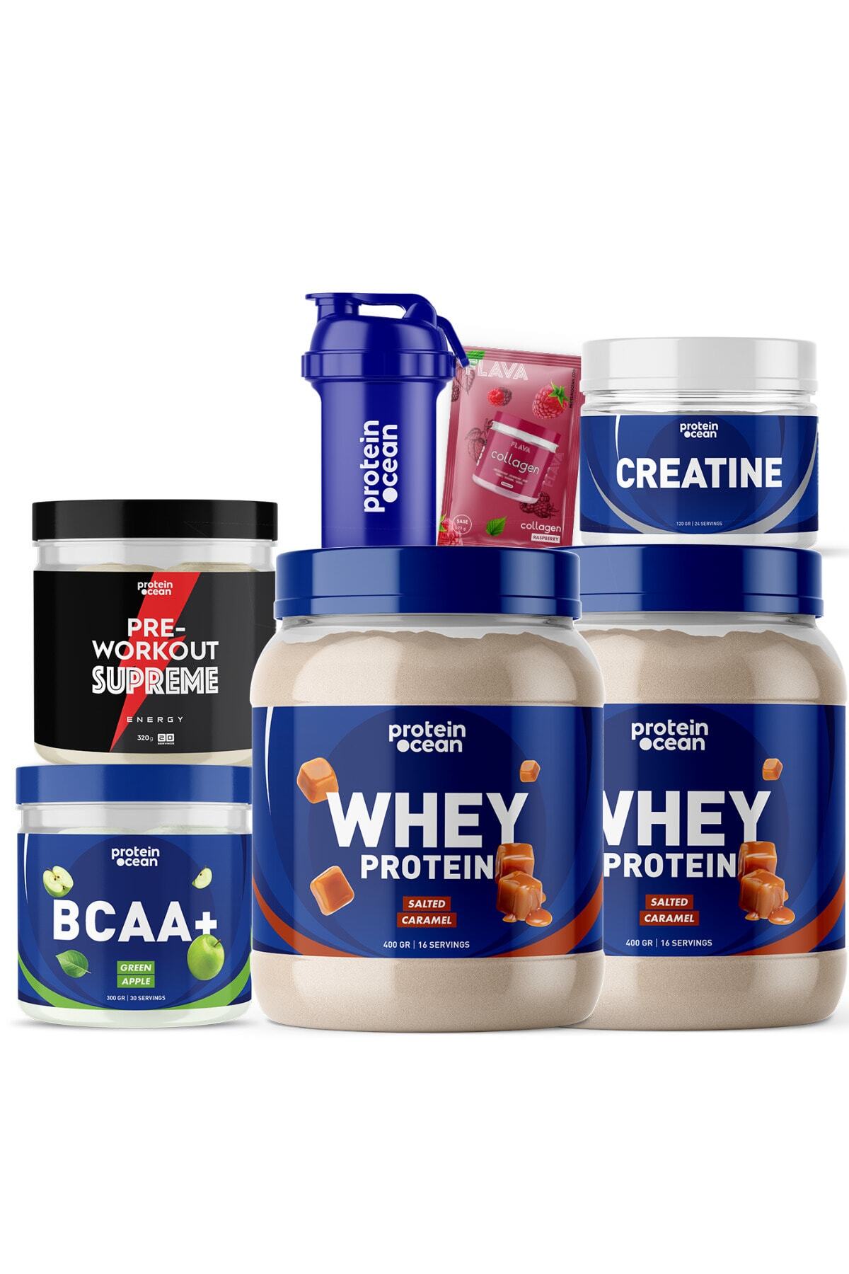 Proteinocean Fıtness Paketi Large - Salted Caramel Yeşil Elma
