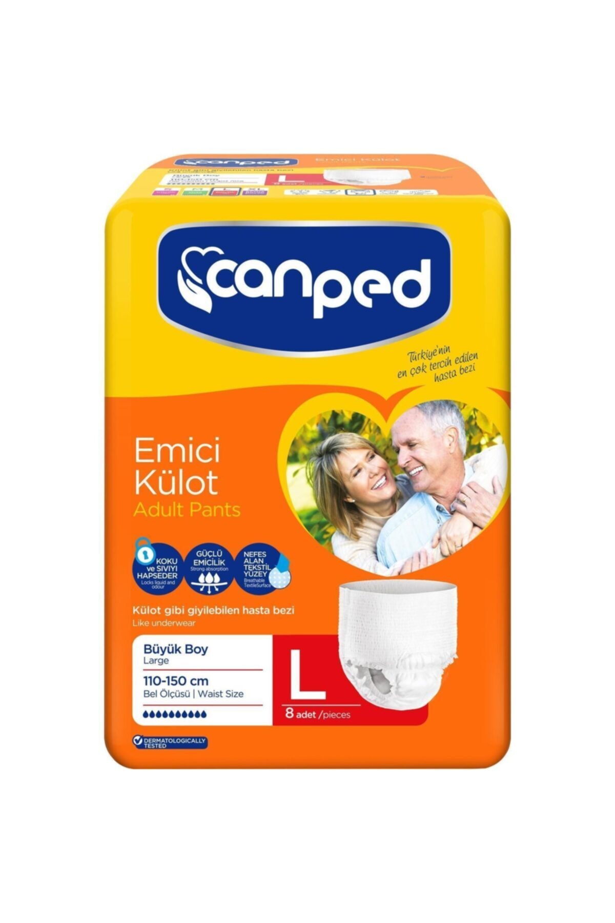 Canped Emici Külot Büyük Boy 8li