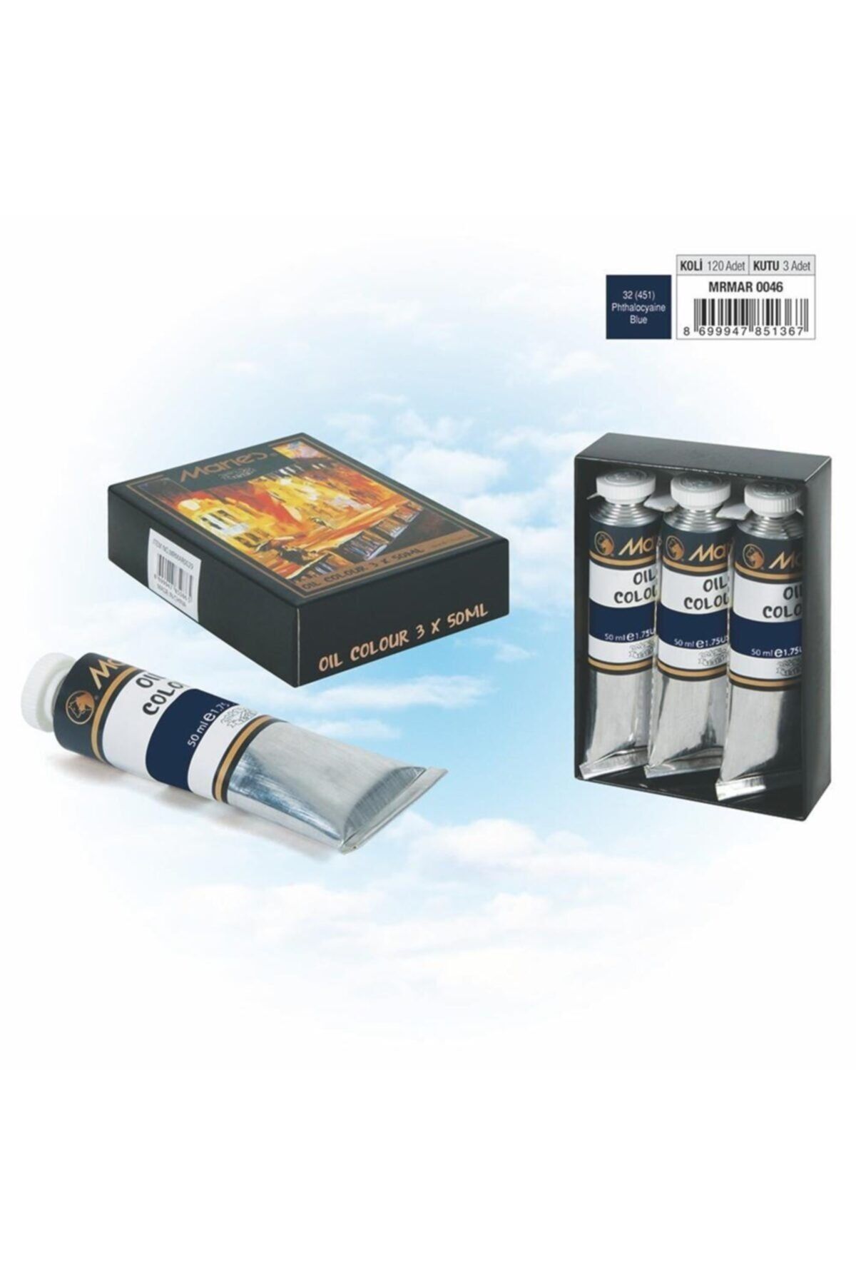 Maries Yağlı Boya 50 ml E1384-no:451 Phthalocyaine Blue